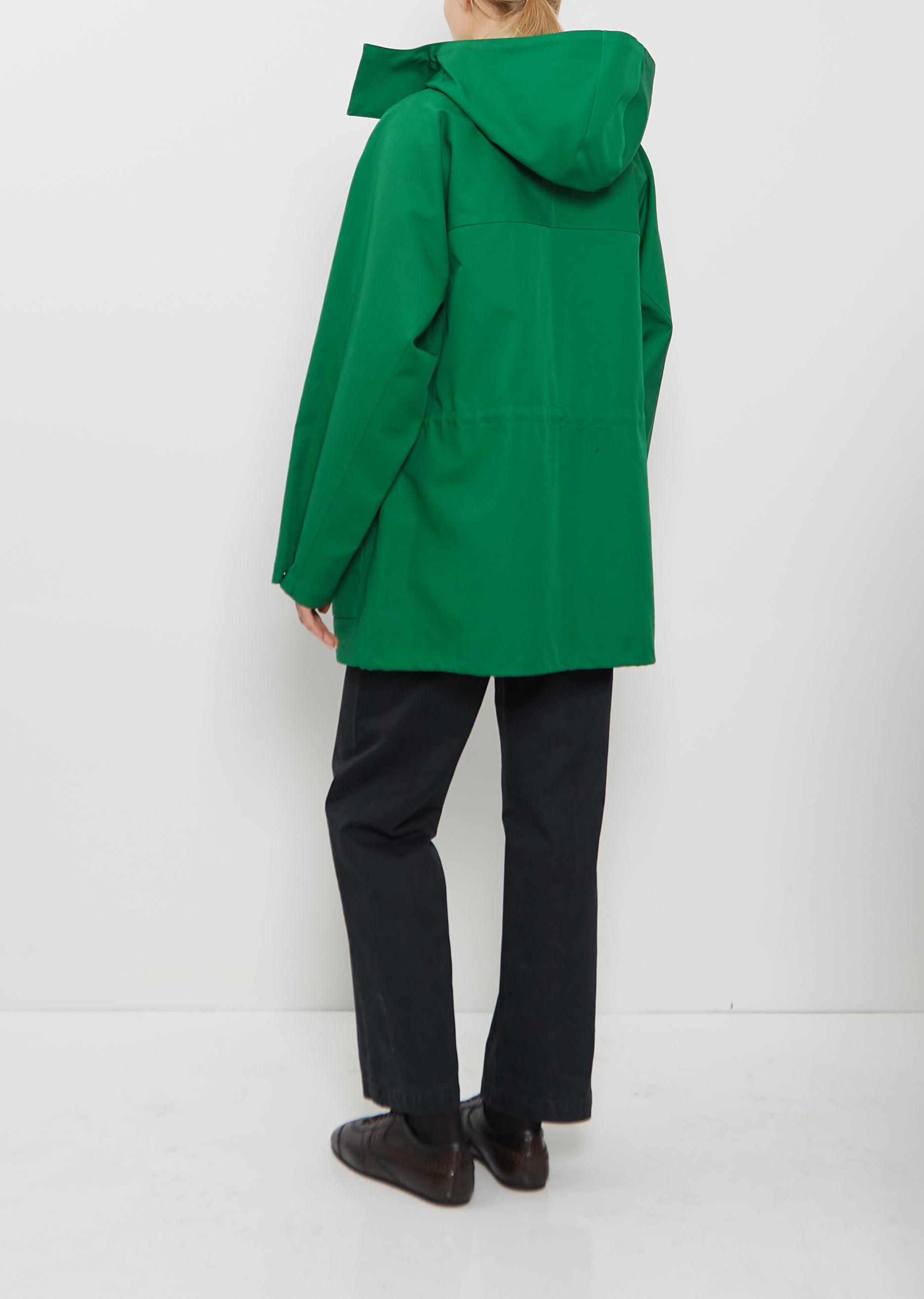 AURALEE Bonded Cotton Gabardine Blouson in Green | Lyst