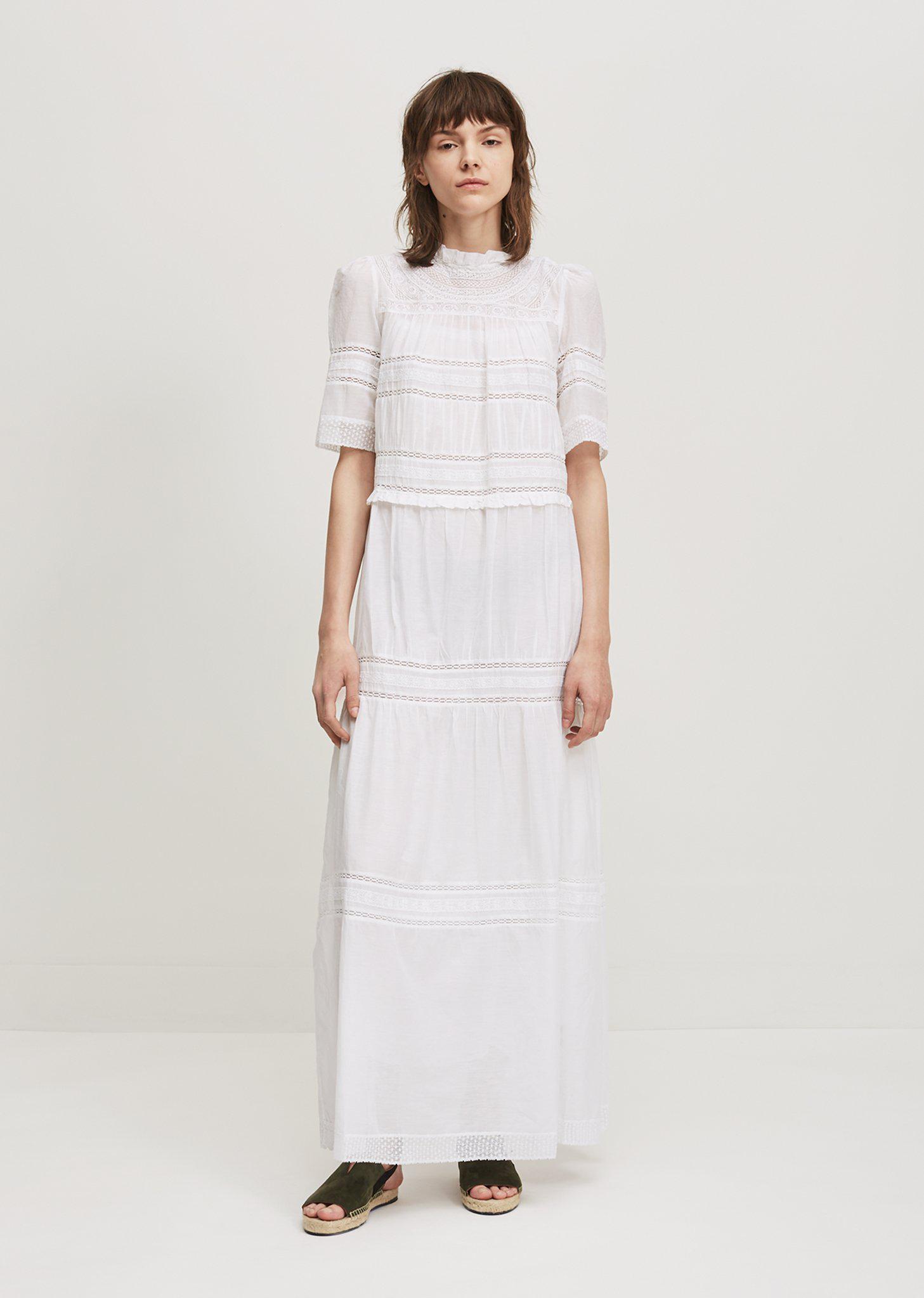 isabel marant white lace dress