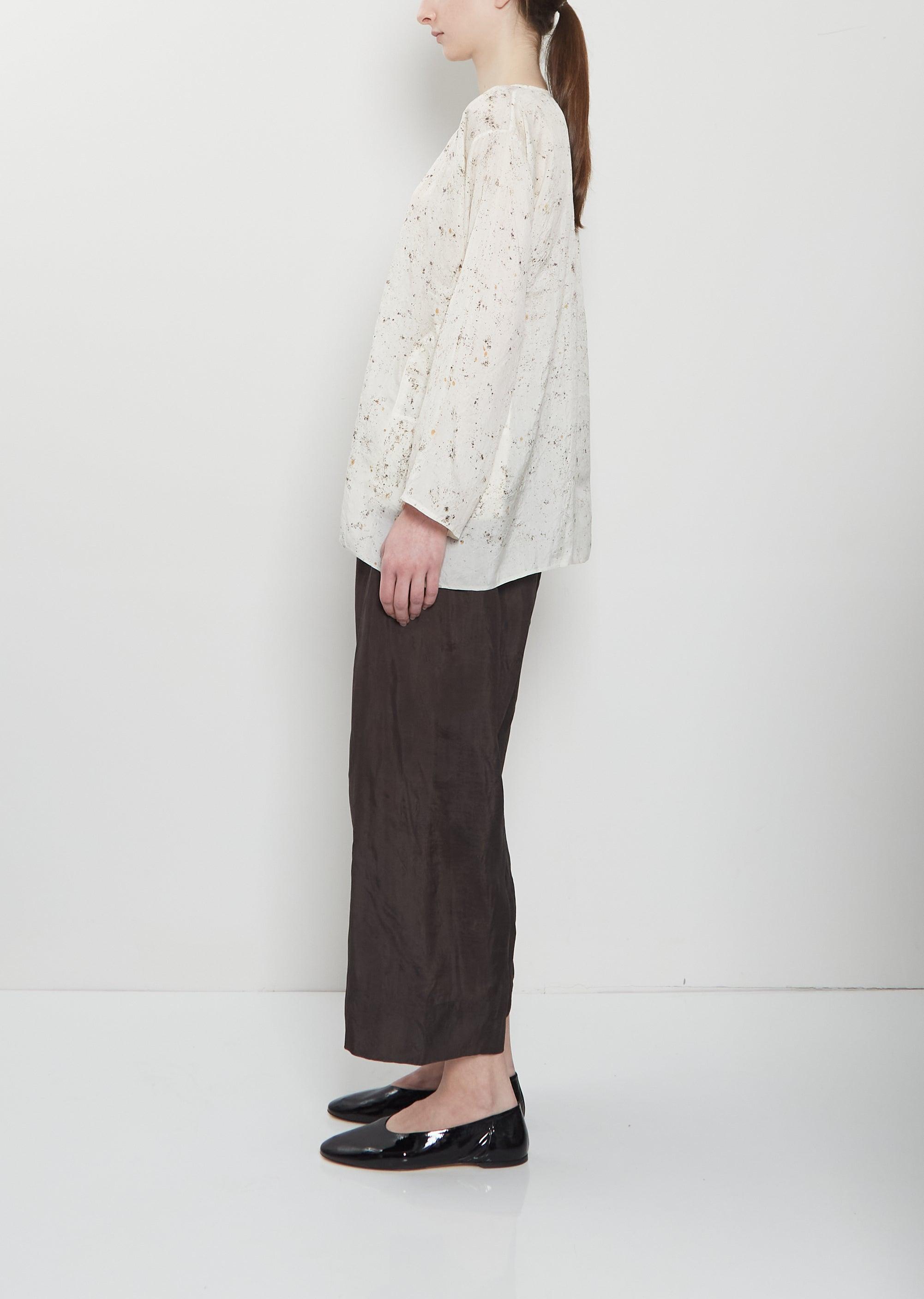 Dosa Temple Blessings Silk Tunisian Top in White | Lyst