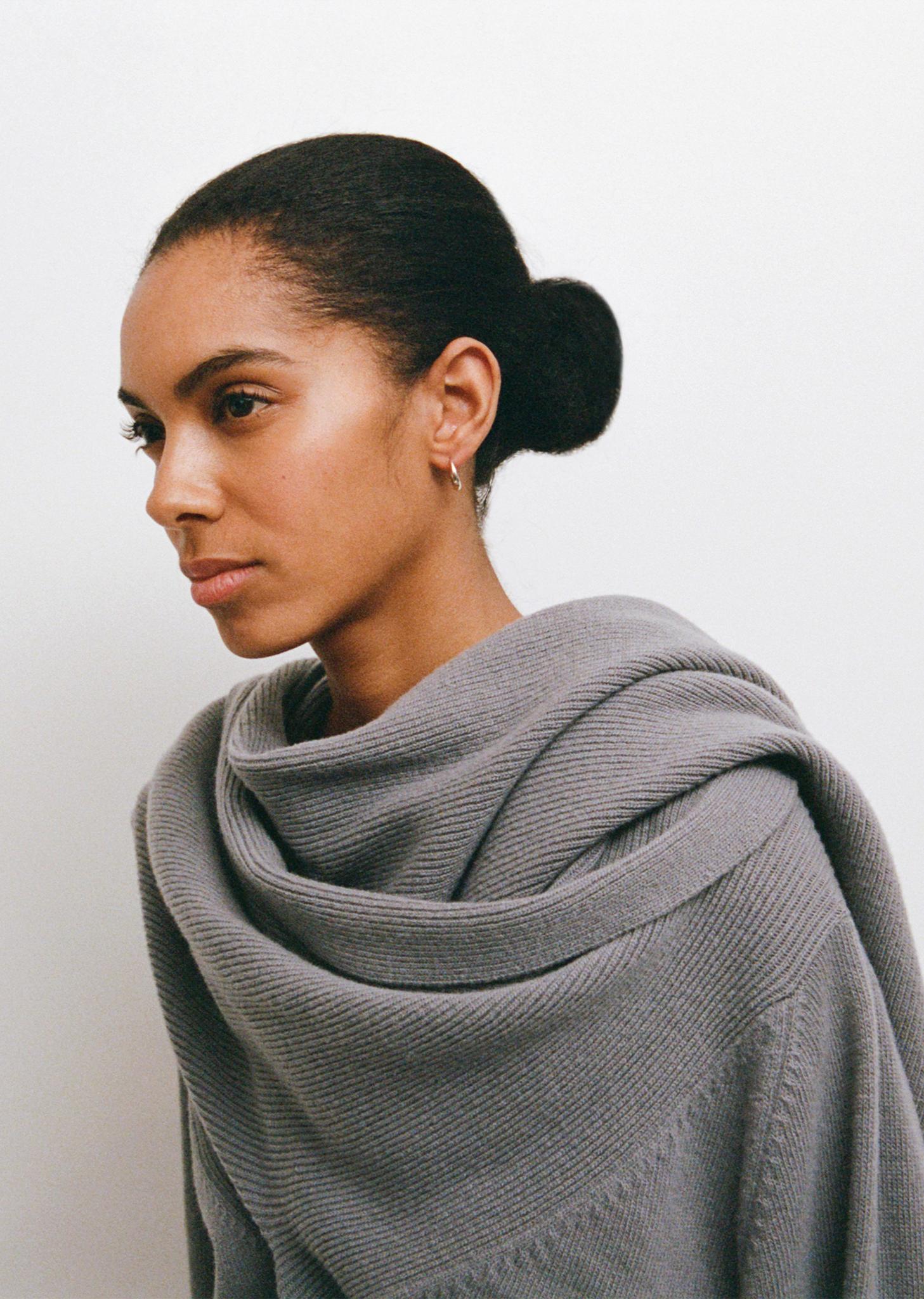 新品MARIE ADAM-LEENAERDT SCARF CARDIGAN XS Marie Adam-Leenaerdt Wool Scarf Cardigan in Blue | Lyst