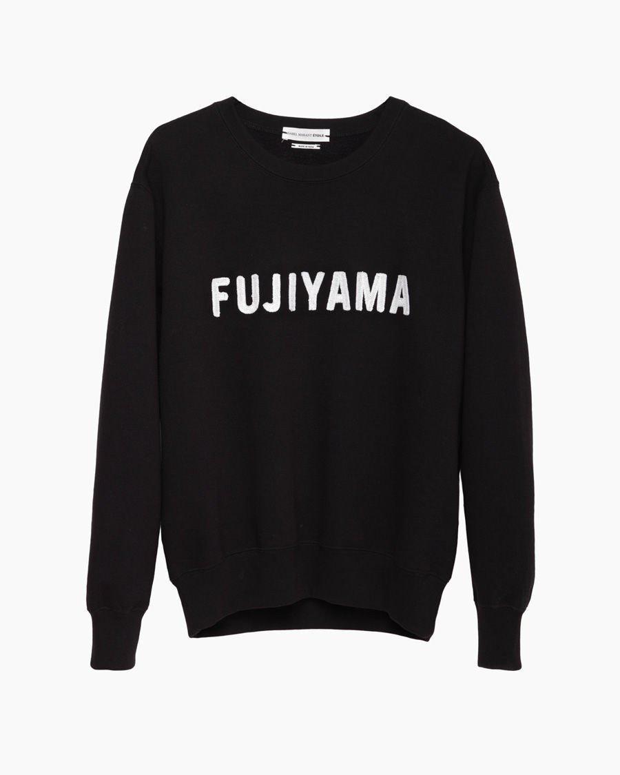 Étoile Isabel Marant Cotton Fujiyama Sweatshirt in Black - Lyst