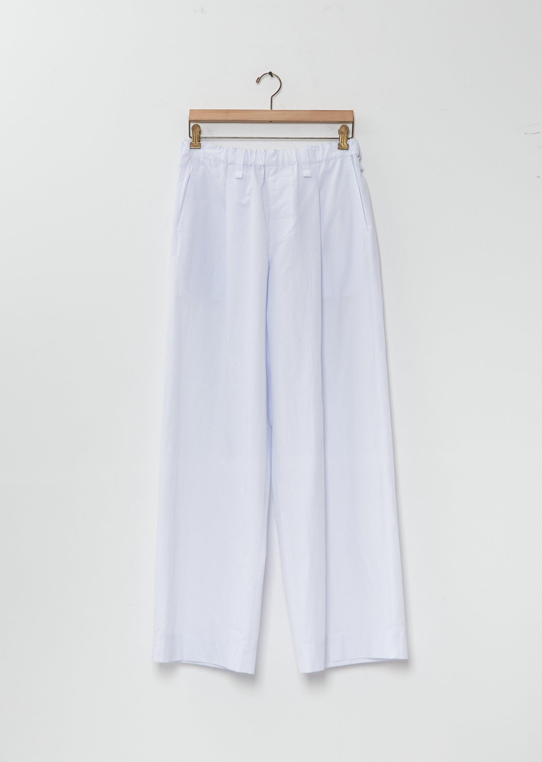 Homme Plissé Issey Miyake Freshen Technical Cotton Pants in White 