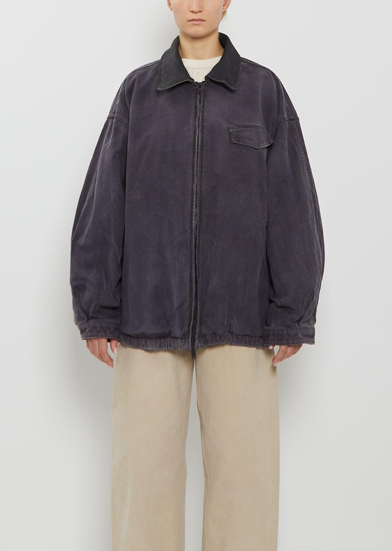 Ssstein Cotton Whip Chord Vintage Zip Jacket in Blue | Lyst