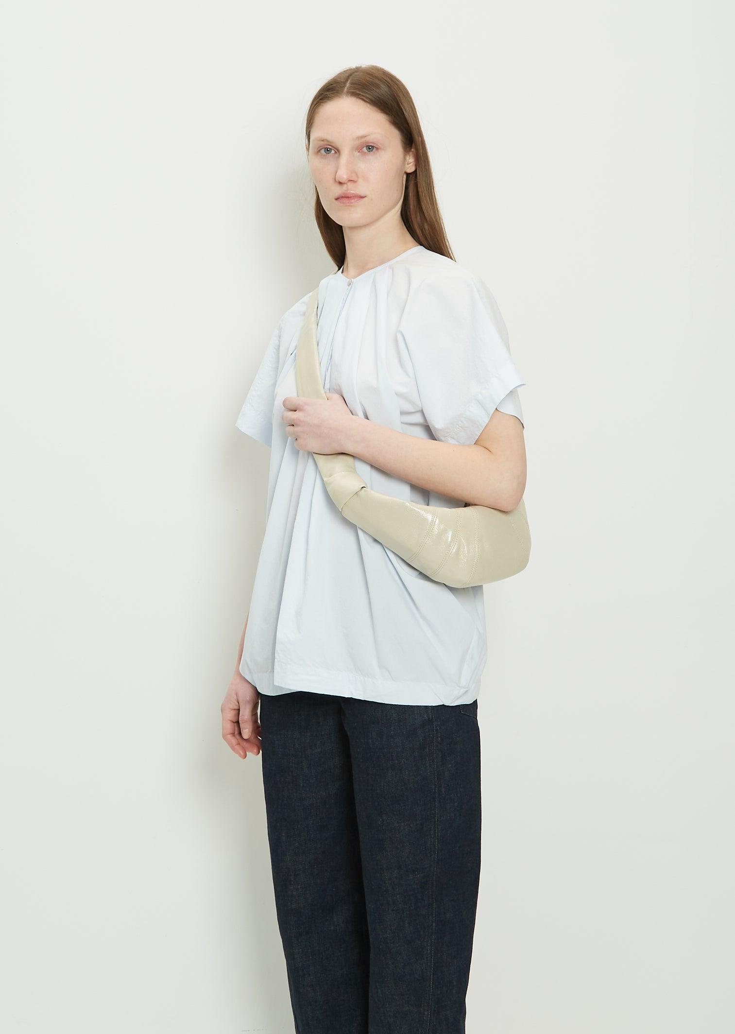 LEMAIRE Croissant crossbody bag - White