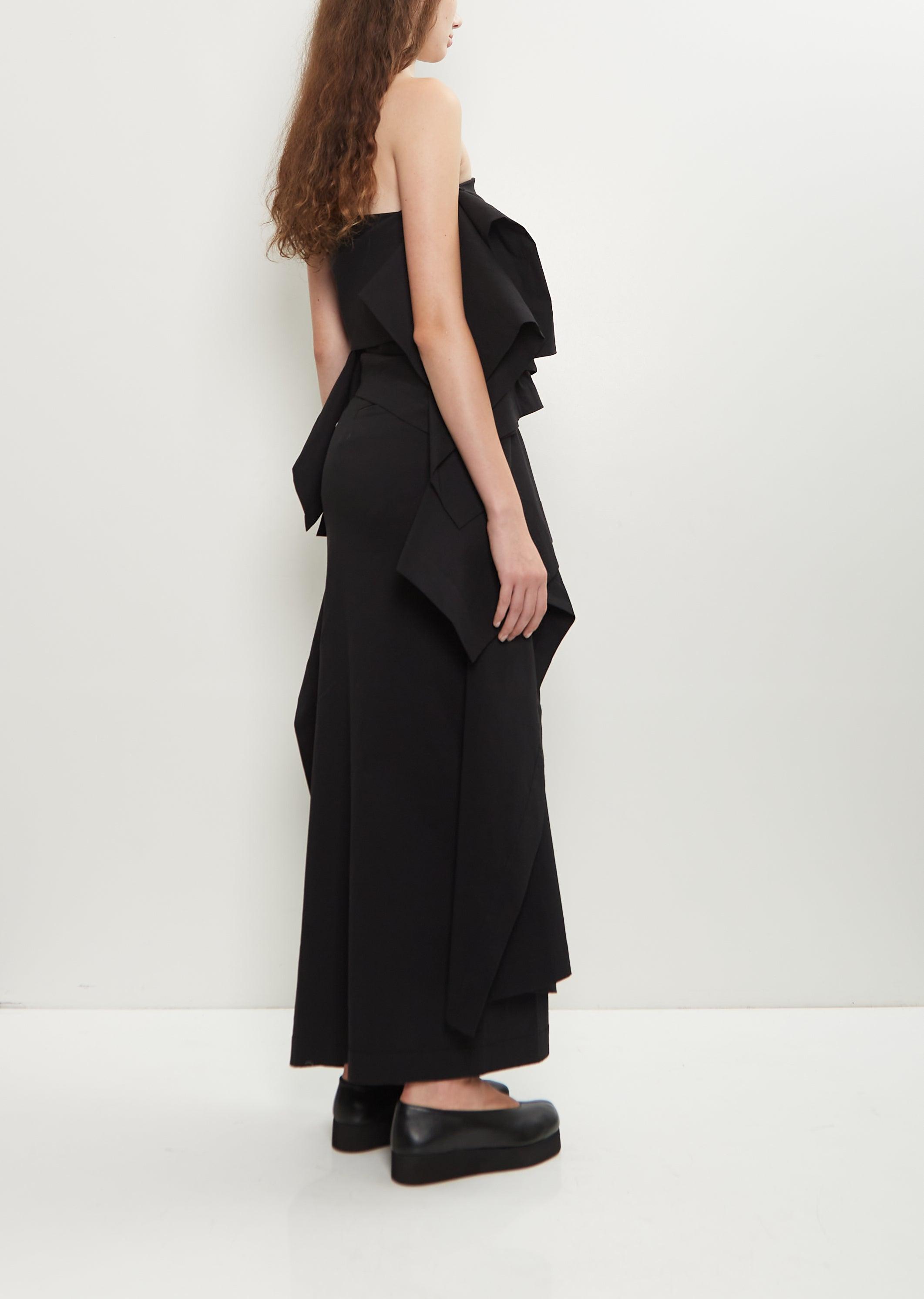 Issey Miyake Washi Paper Collapsing Sculpture Skirt in Black | Lyst