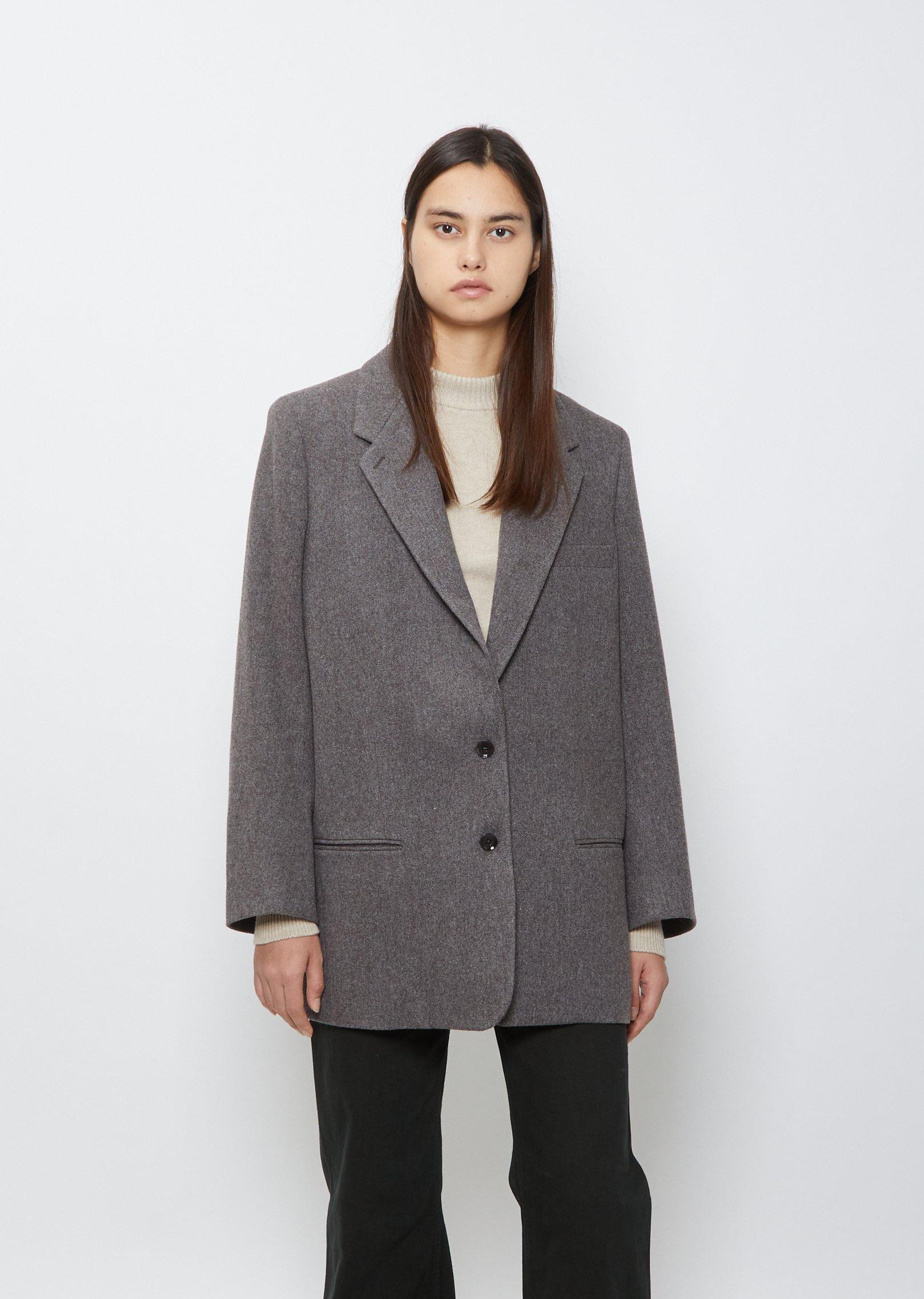 Lemaire Wool Boxy Jacket in Taupe Grey (Gray) | Lyst