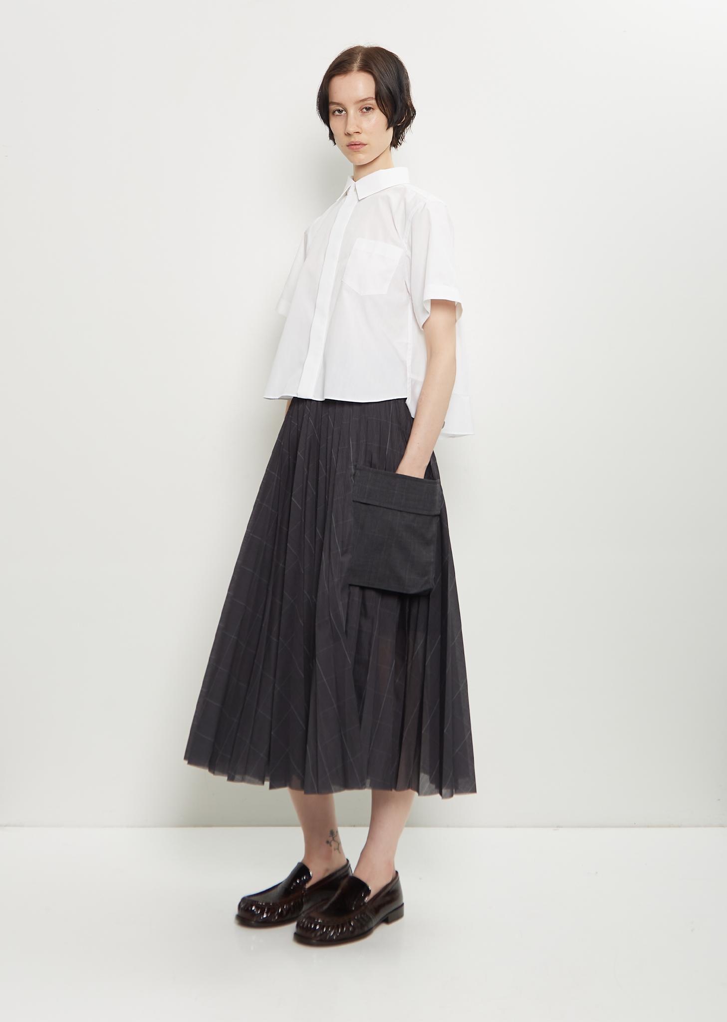 スカート sacai Long pleated skirt Sacai Mid-length skirts for Women | Online Sale up to 70