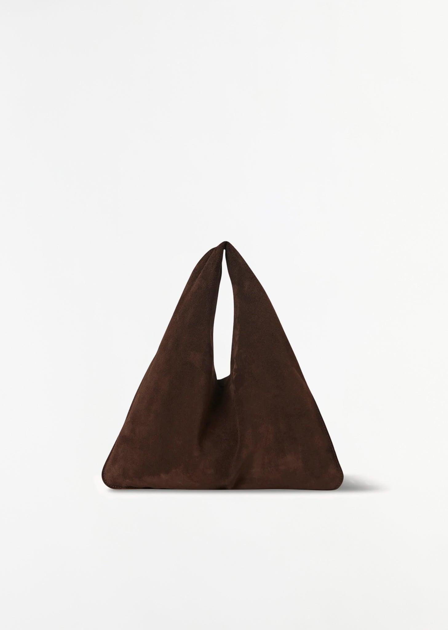トートバッグ THE ROW Bindle small brown suede bag Bindle Small suede tote bag in brown - The Row | Mytheresa
