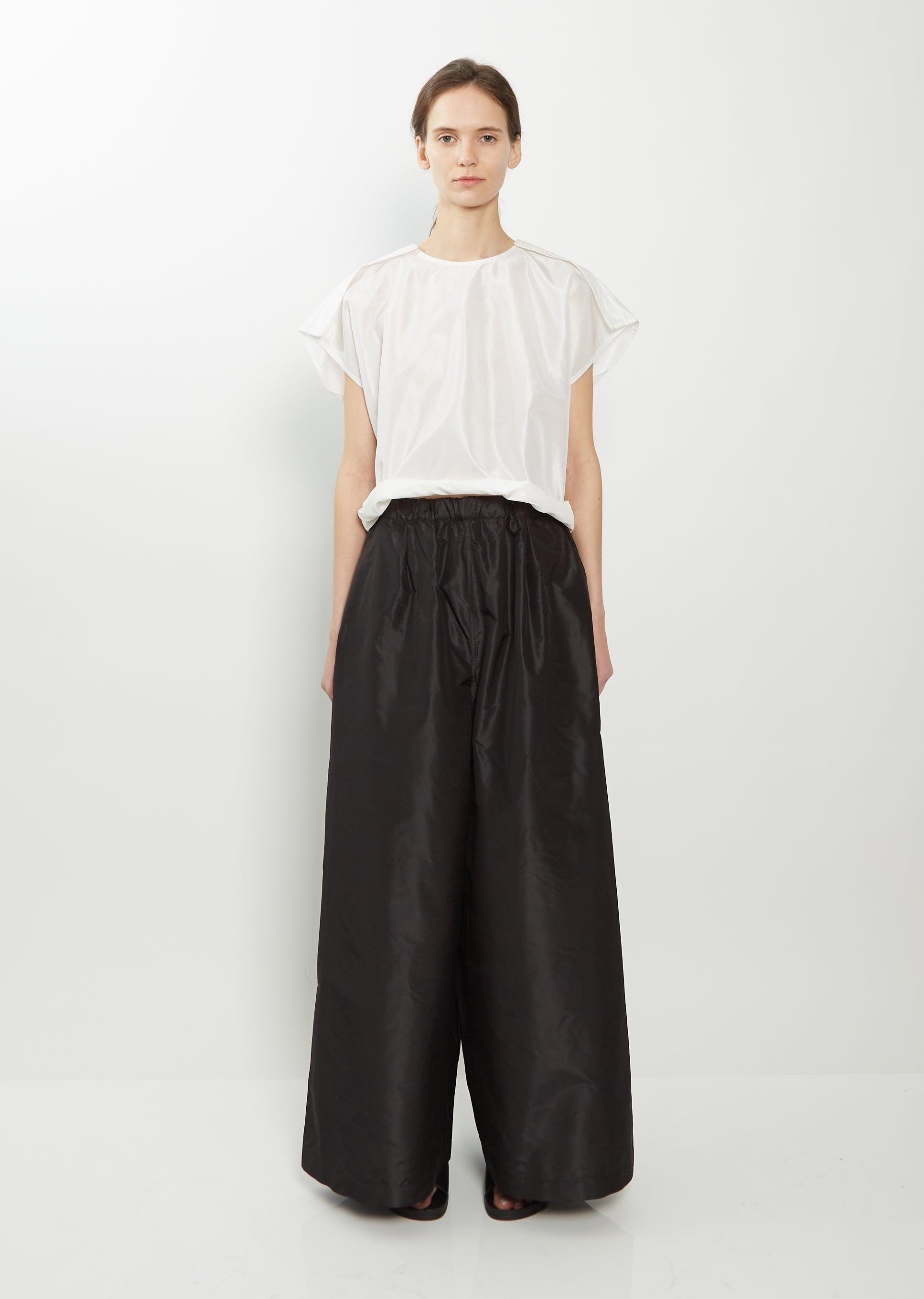 Sofie D'Hoore Purl Very Wide Silk Pant in White | Lyst