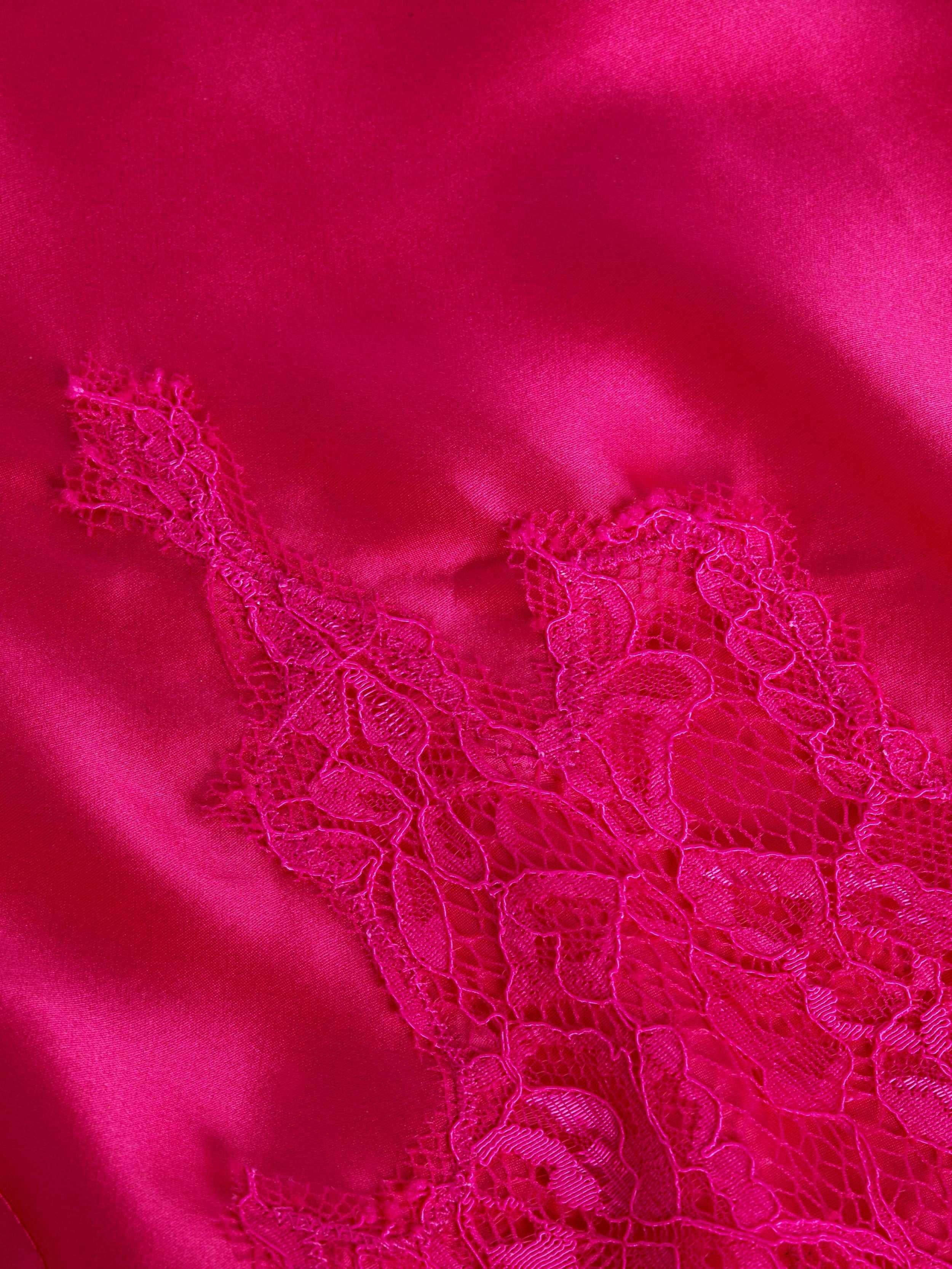 red embroidered lace dress Red Beaded Lace Dress M main image 1
