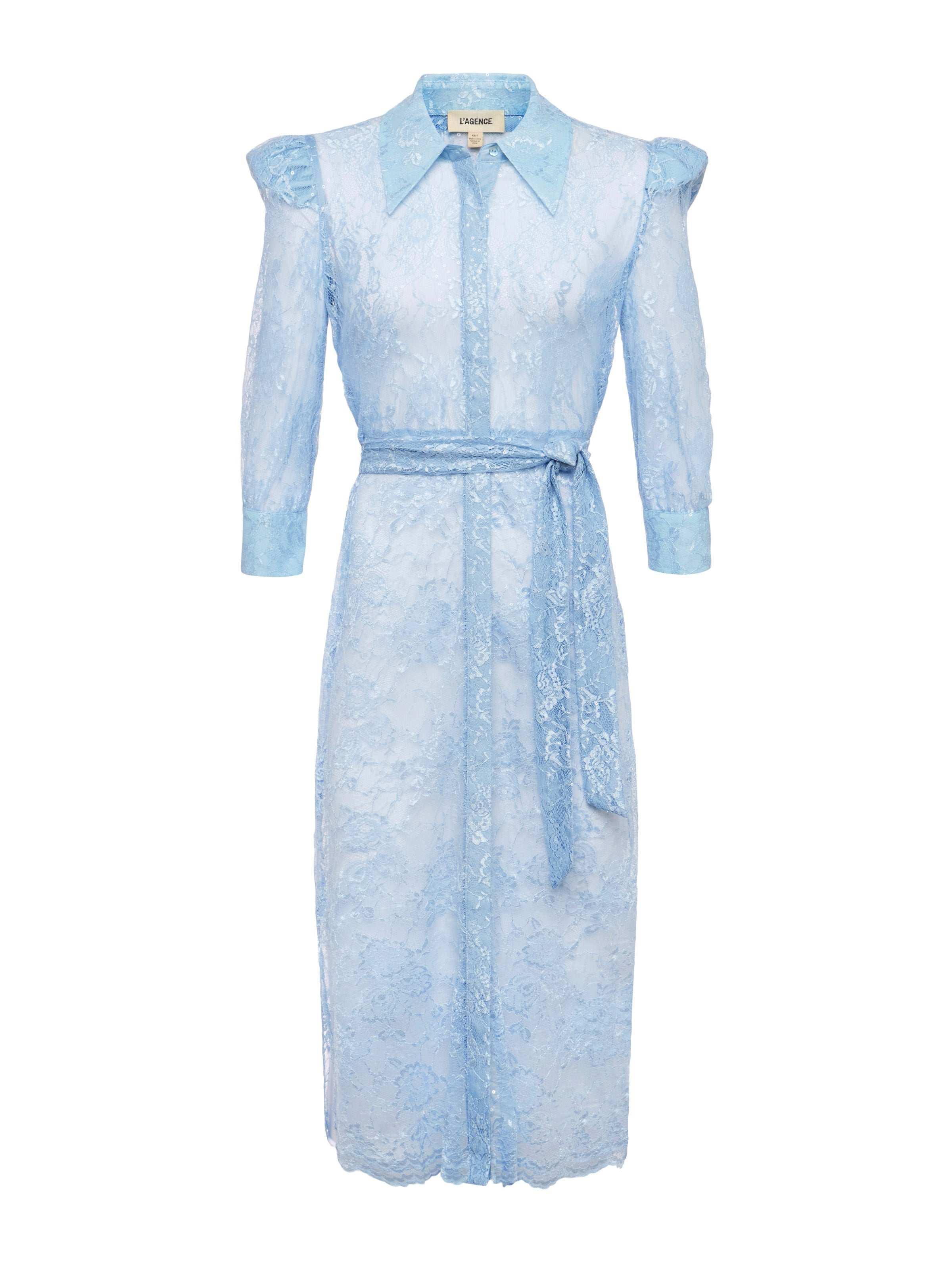 L'Agence Kaiya Sequined Lace Dress | Lyst L'Agence Kaiya Sequined Lace Dress | Lyst
