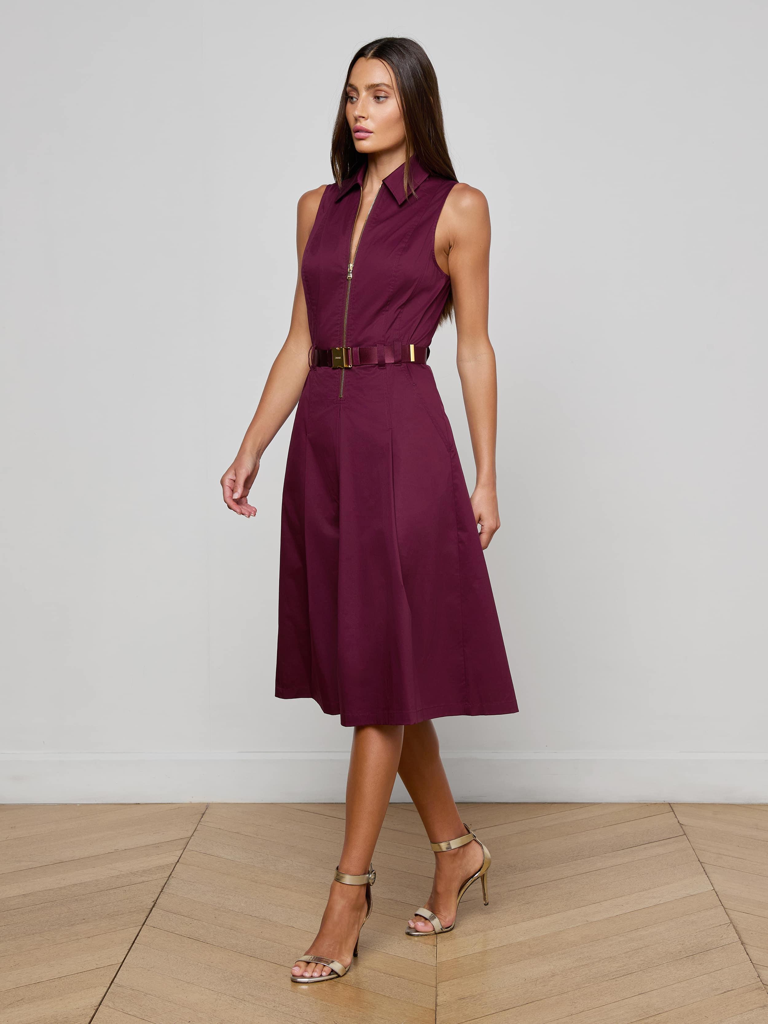 chinese dress ladies Kylo Belted Shirt Dress – Garbarini