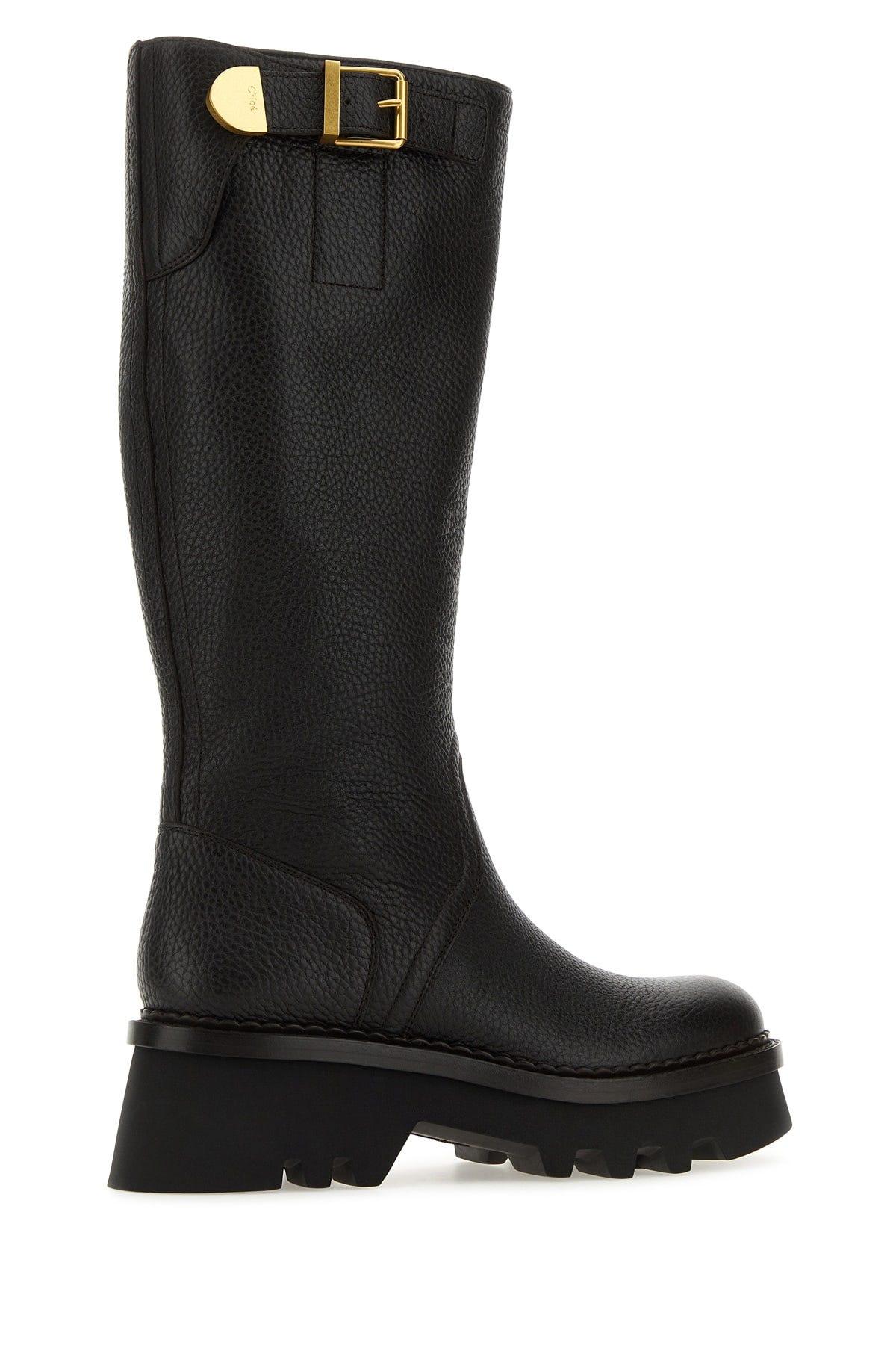 Black chloe boots hot sale