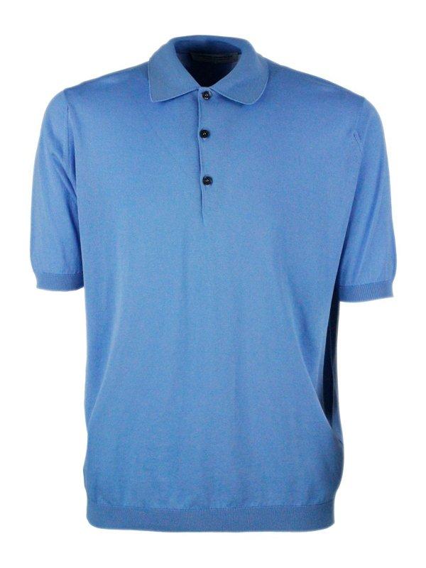 Polo Shirt JOHN SMEDLEY Men color Blue