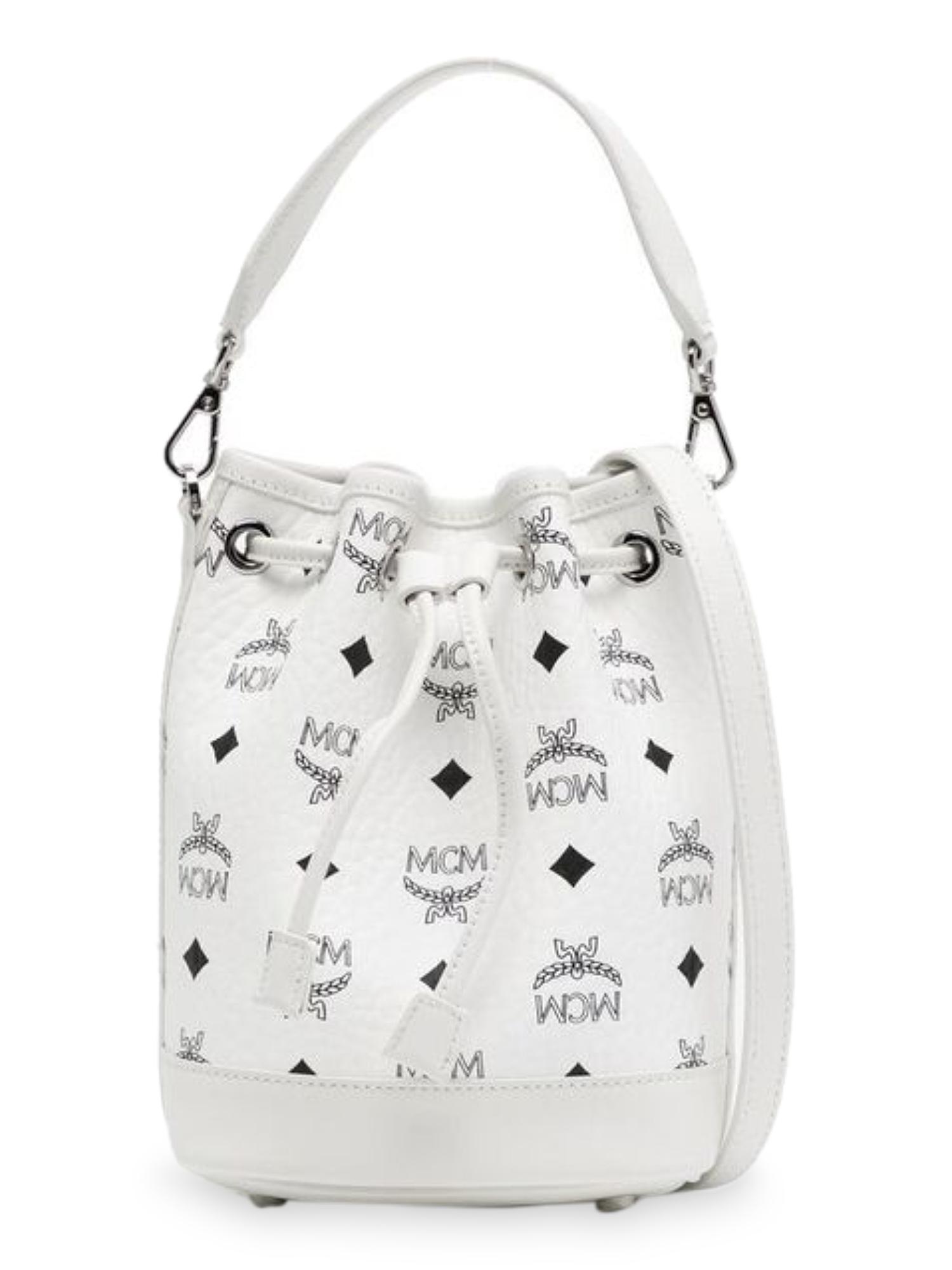 Mcm white shoulder bag sale