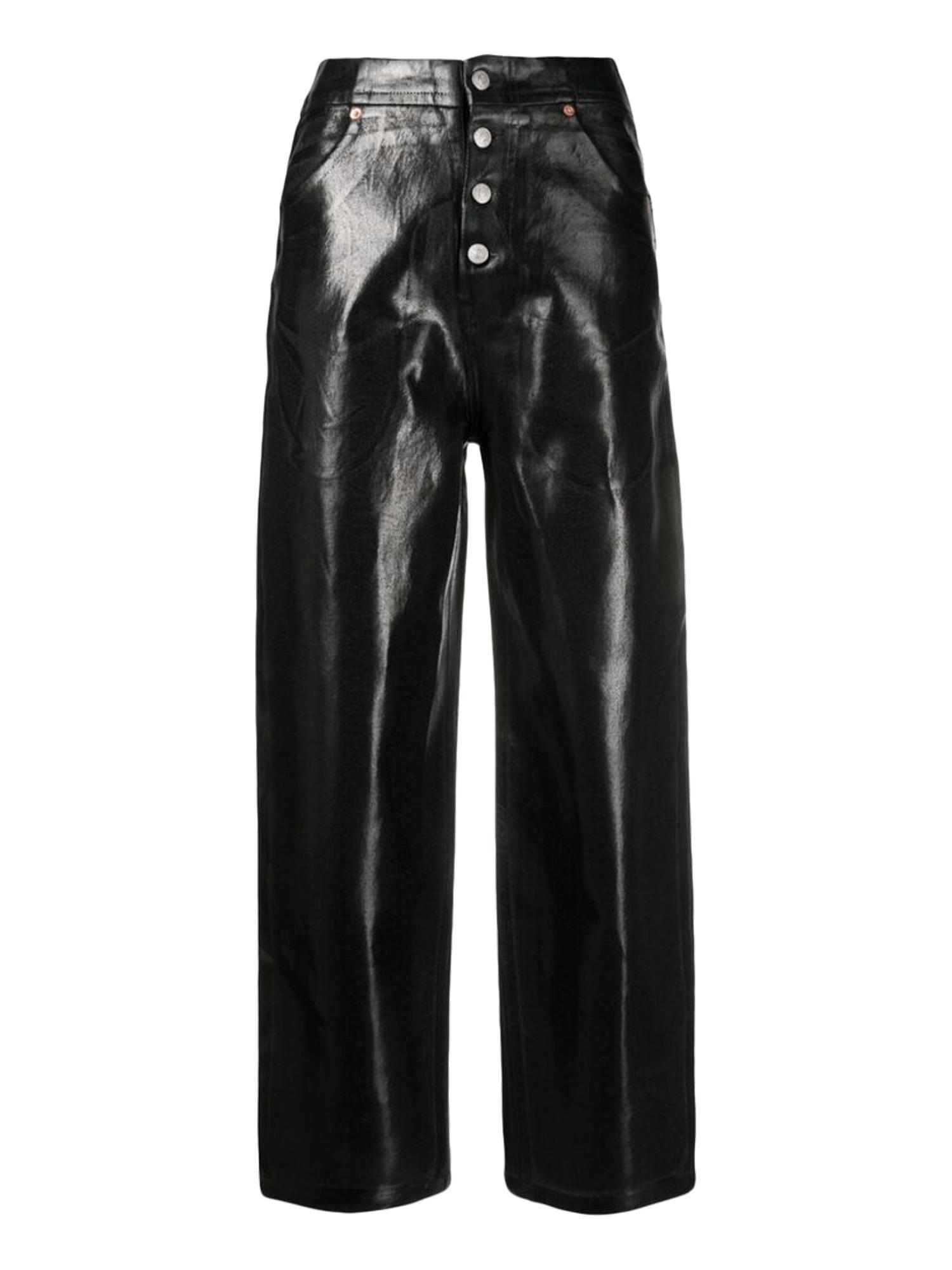 MM6 Maison Margiela Black Coated Jeans