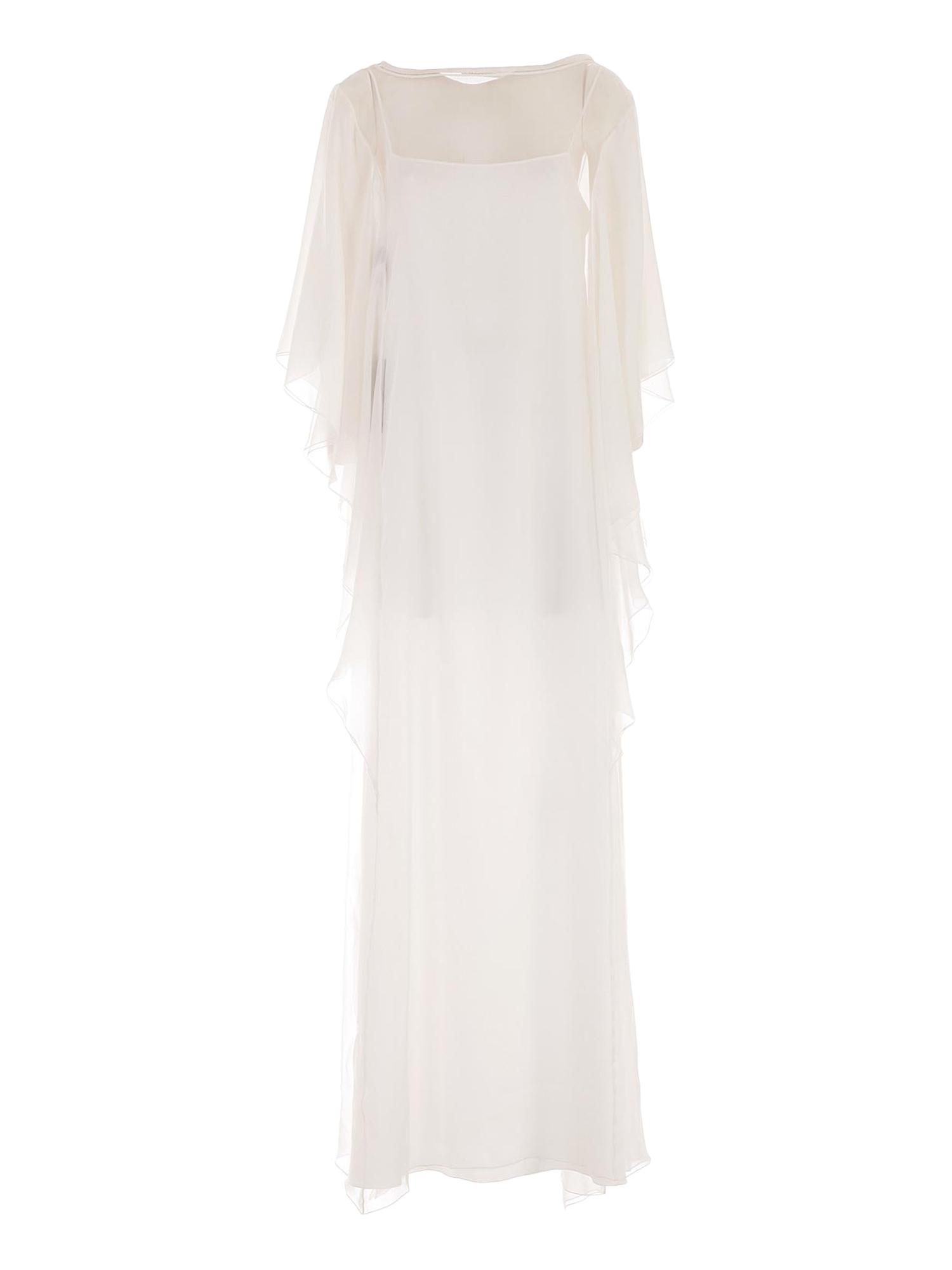 Alberta Ferretti Long Dress in White | Lyst