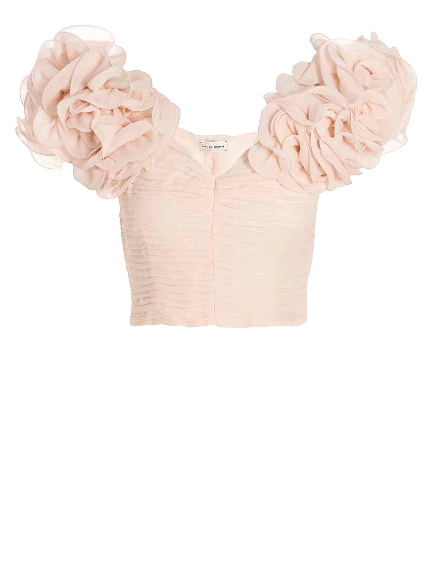 Magda Butrym T-shirt And Top in Pink | Lyst
