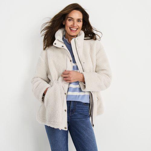 Lands' End Gefütterte Teddyjacke, Damen, Größe:32-34 Petite