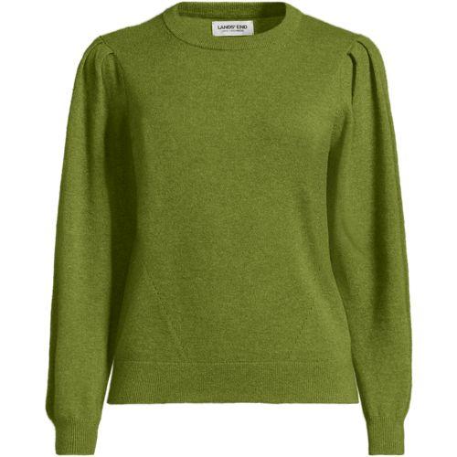 Green Lands End Kaschmir Lands' End Cashmere Cardigan Sweater