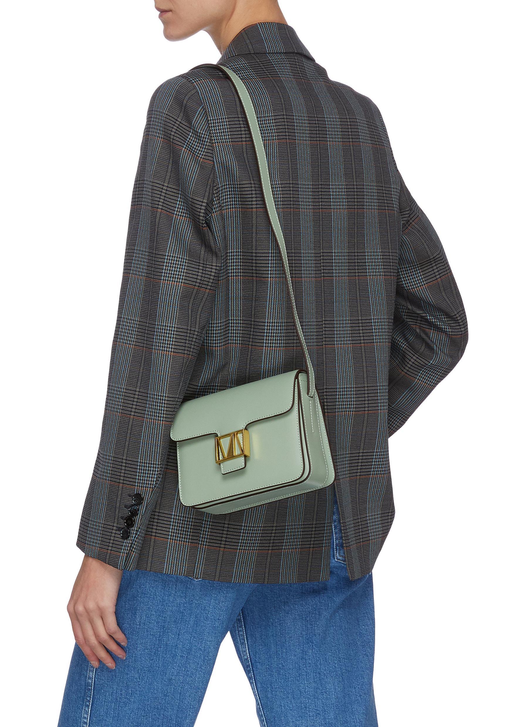MANU Atelier Mini Roxy' Leather Shoulder Bag in Green | Lyst