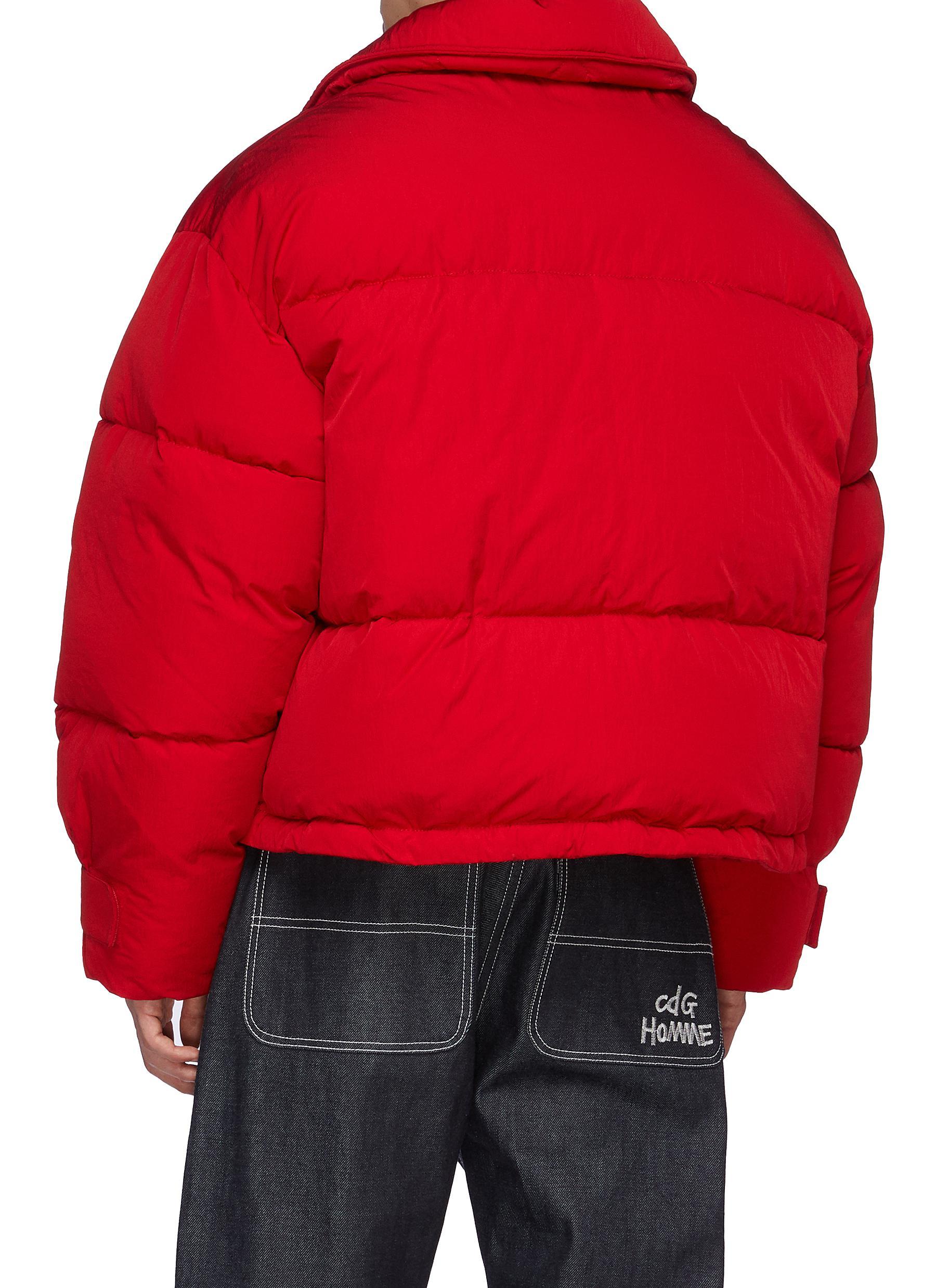 Jacquemus Doudoune' Flocon Puffer Jacket Men Clothing Jackets Doudoune'  Flocon Puffer Jacket in Red for Men - Lyst