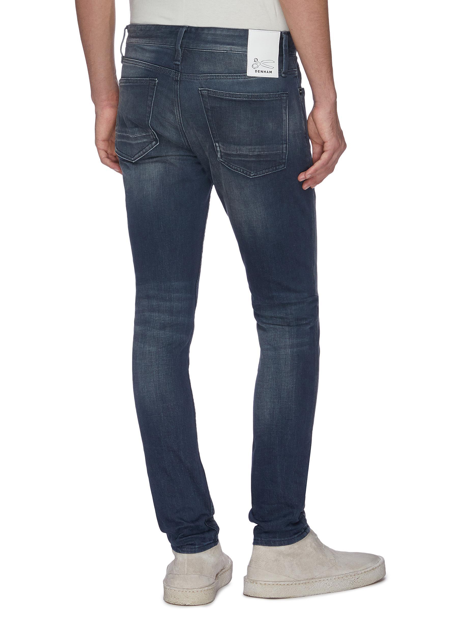 Denham Denim 'bolt Wlrock' Skinny Jeans in Blue,Grey (Blue) for Men - Lyst