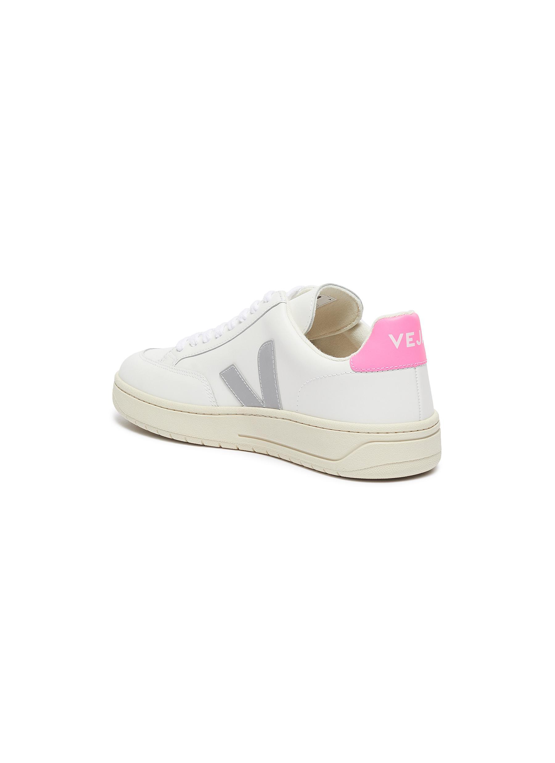 Veja 'v-12' Leather Sneakers in White | Lyst