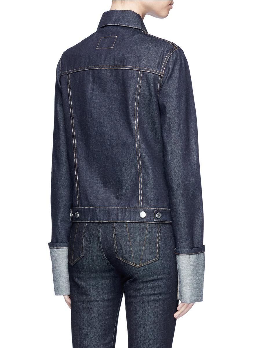 helmut lang zip denim jacket
