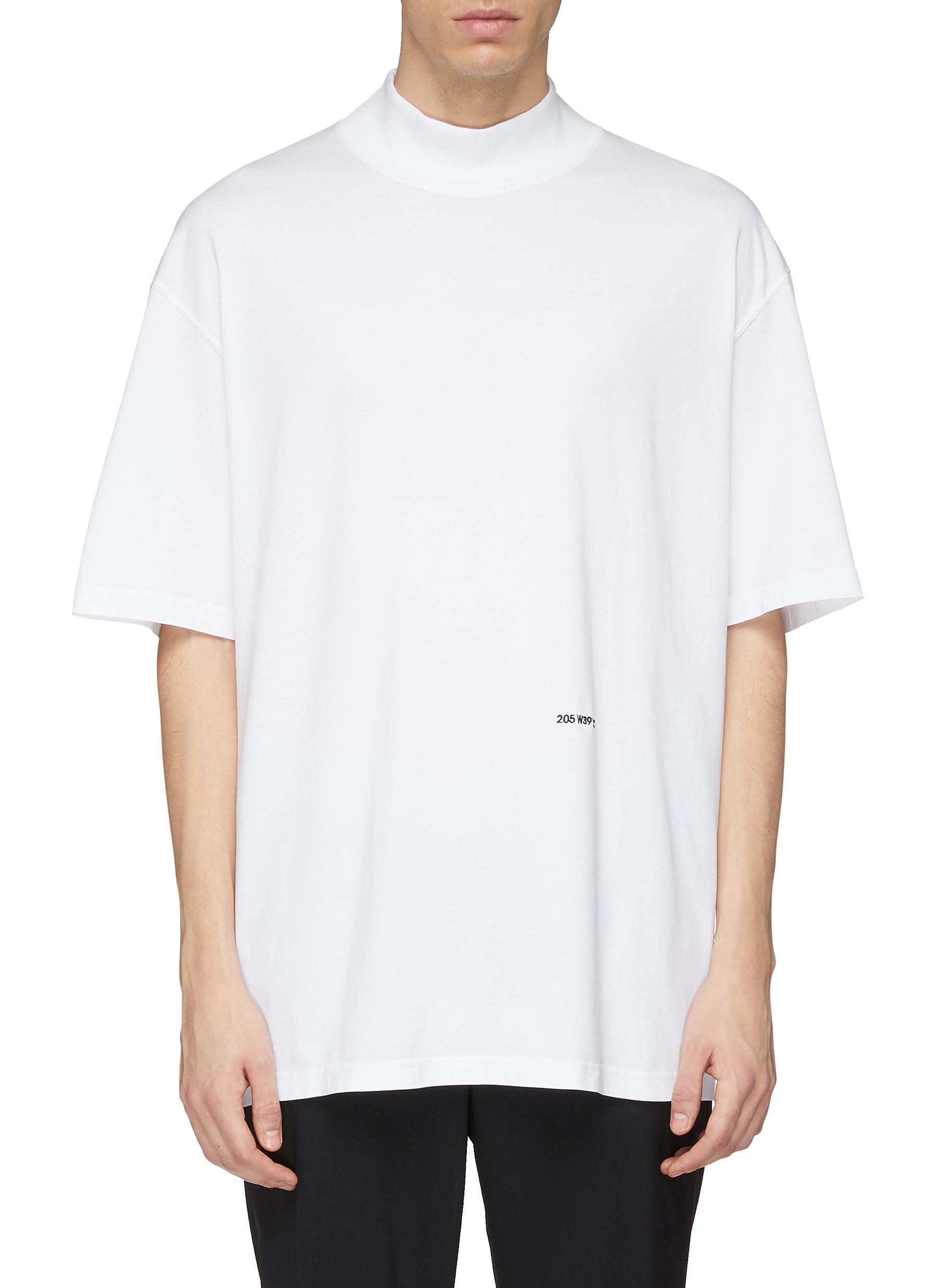 Download CALVIN KLEIN 205W39NYC Cotton Logo Embroidered Oversized ...