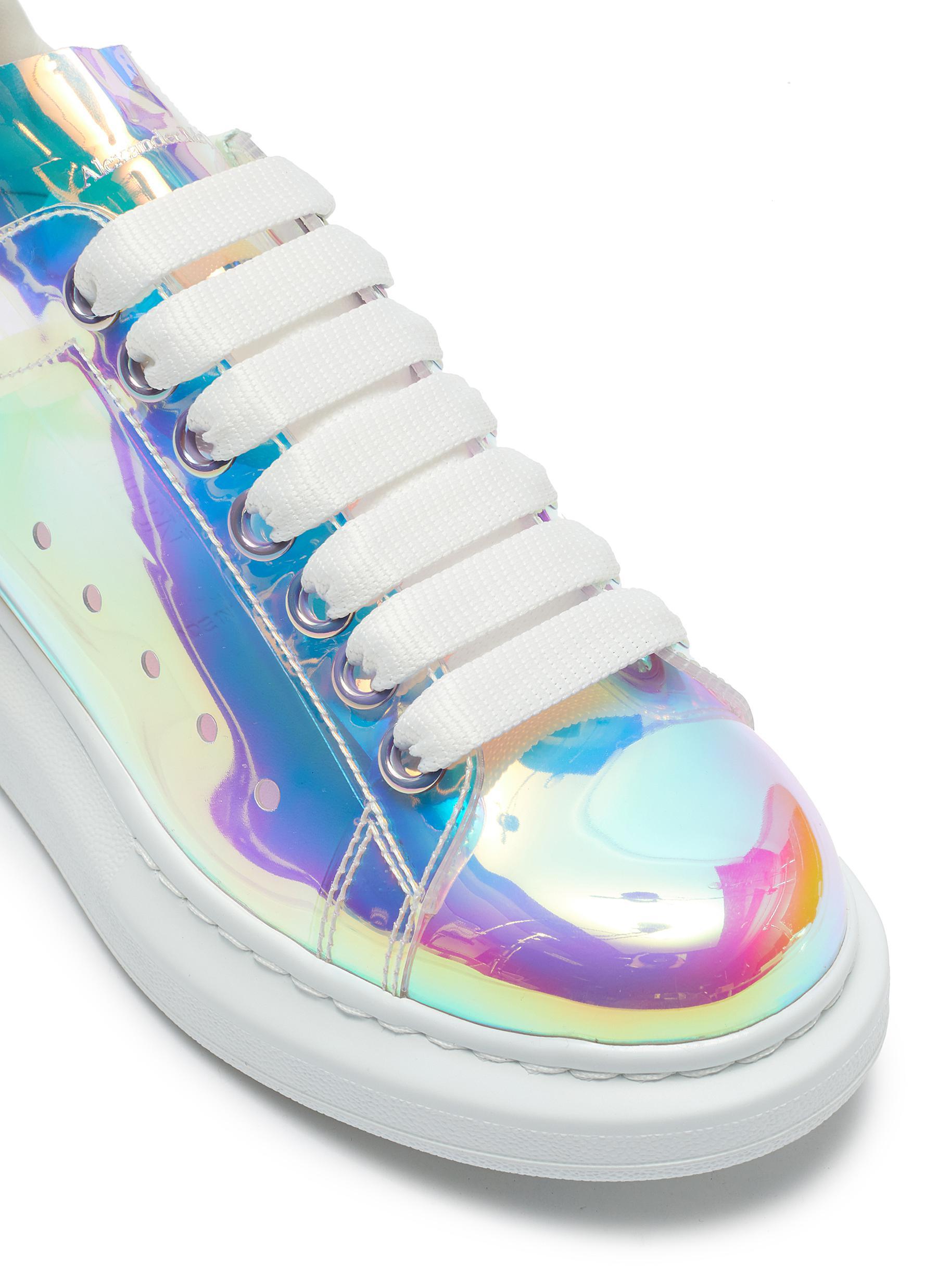Alexander McQueen Synthetic Holographic Transparent Oversized Sneakers ...
