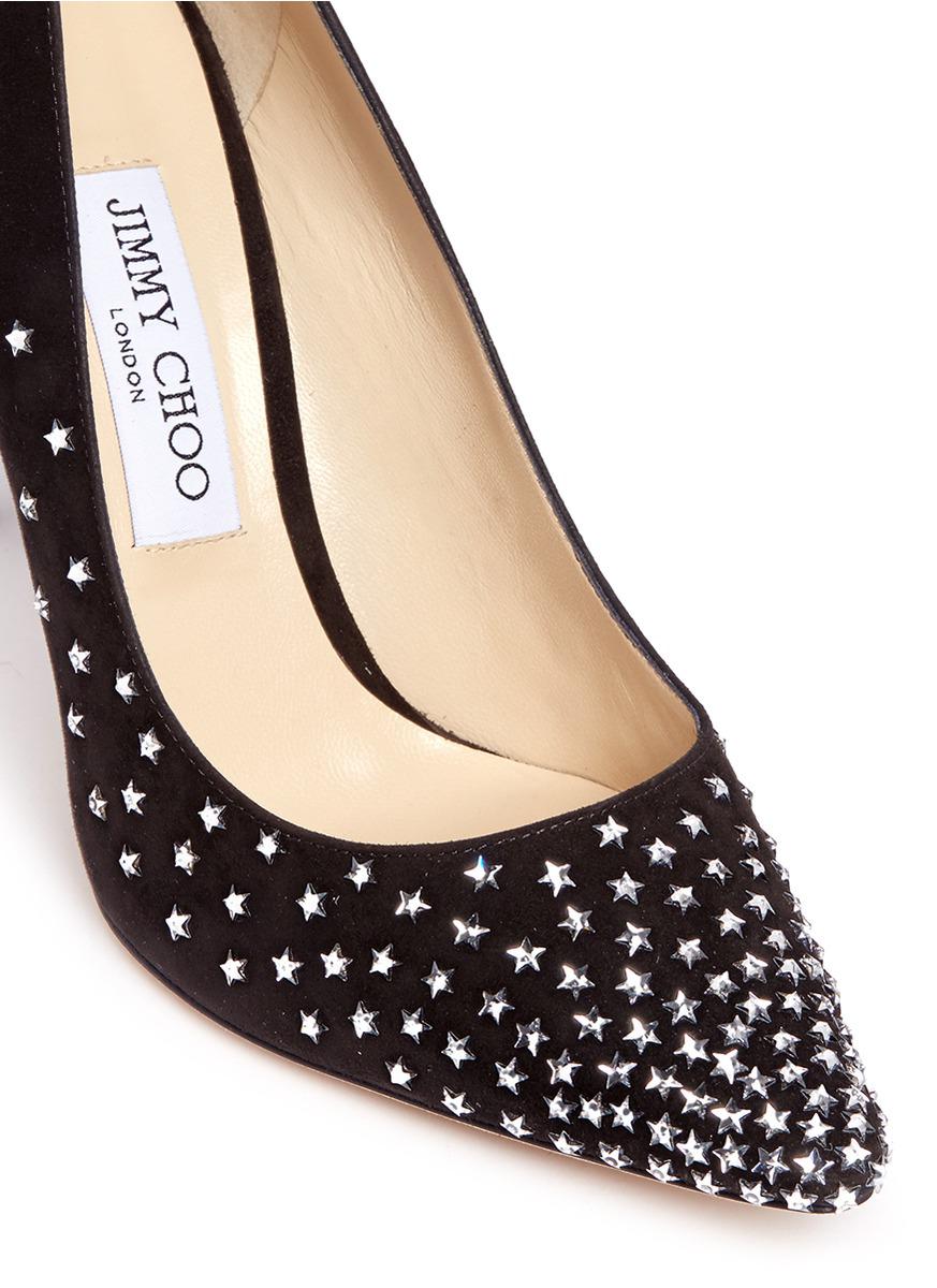 Embellished Suede Pumps 