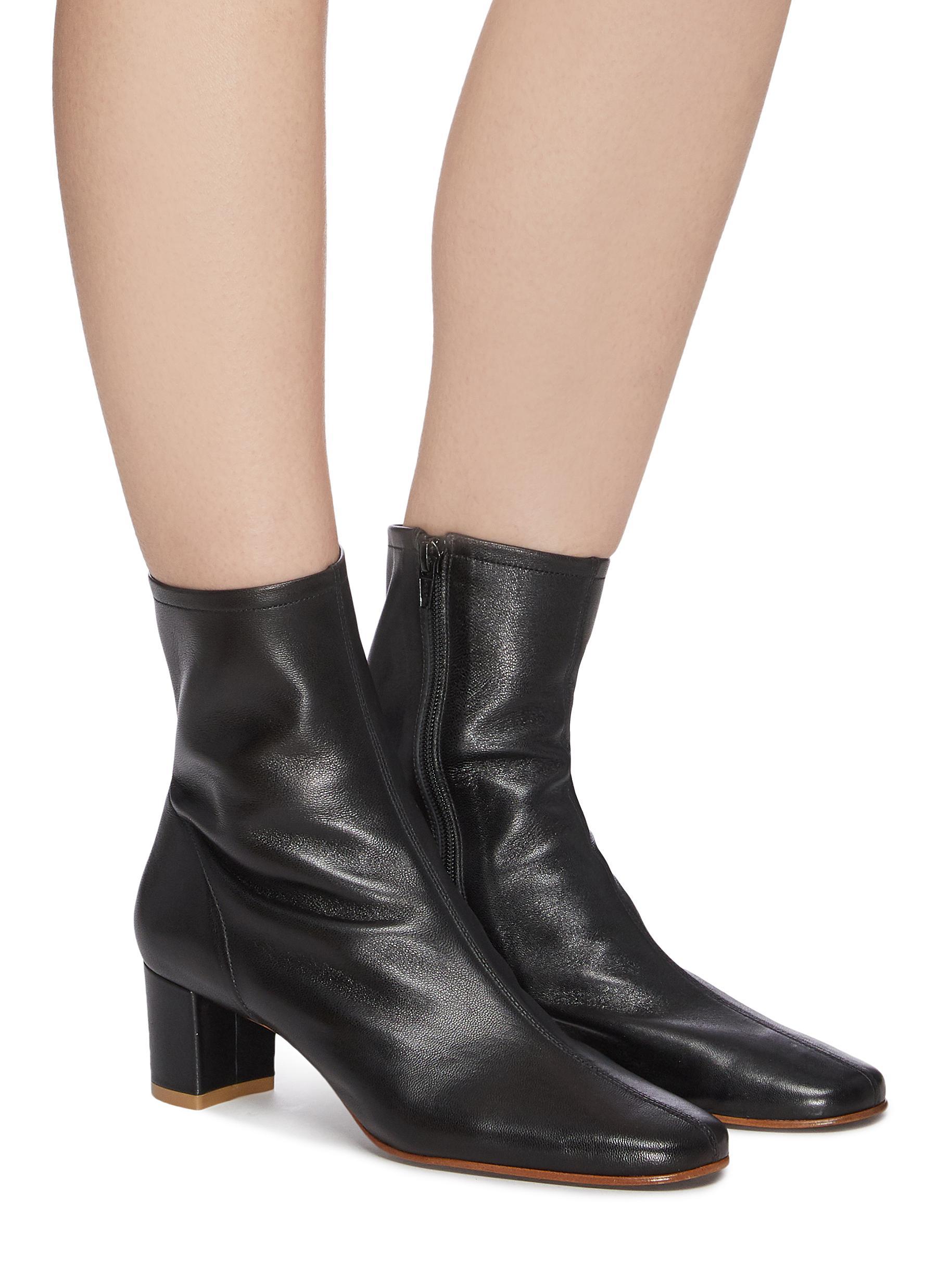 by far sofia leather ankle boots
