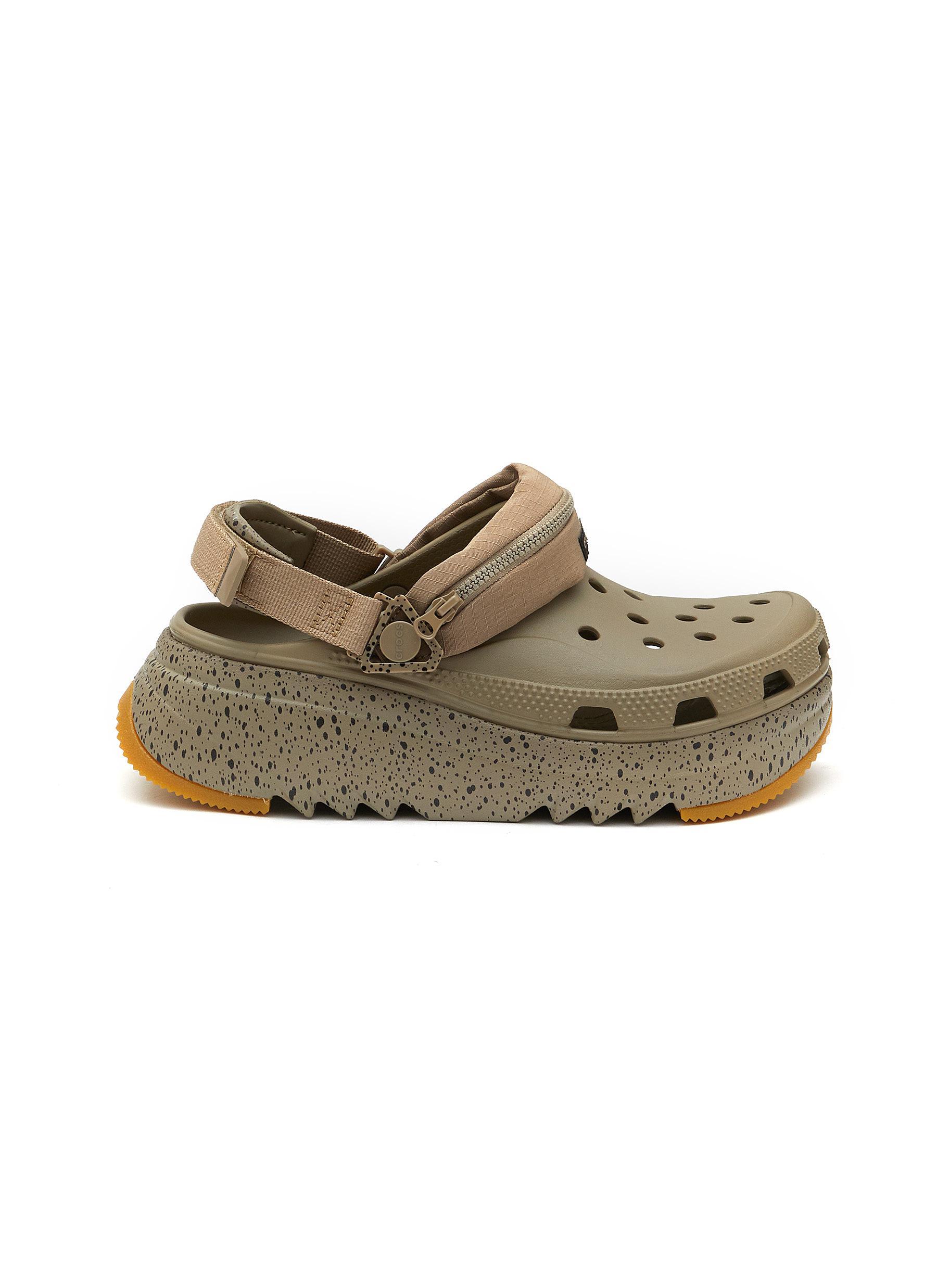 Crocs™ Hiker 2.0 Platform Sandals With Detachable Pouch in Brown | Lyst