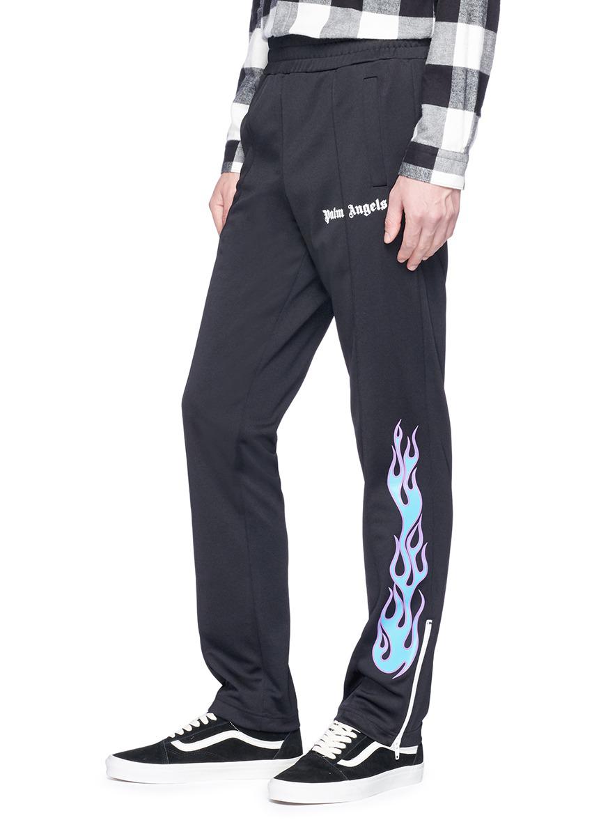 palm angels flame track pants