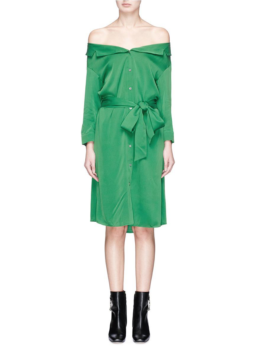 alice and olivia green dress