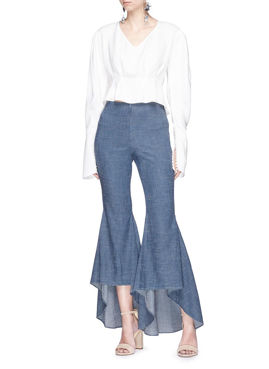high low flare pants