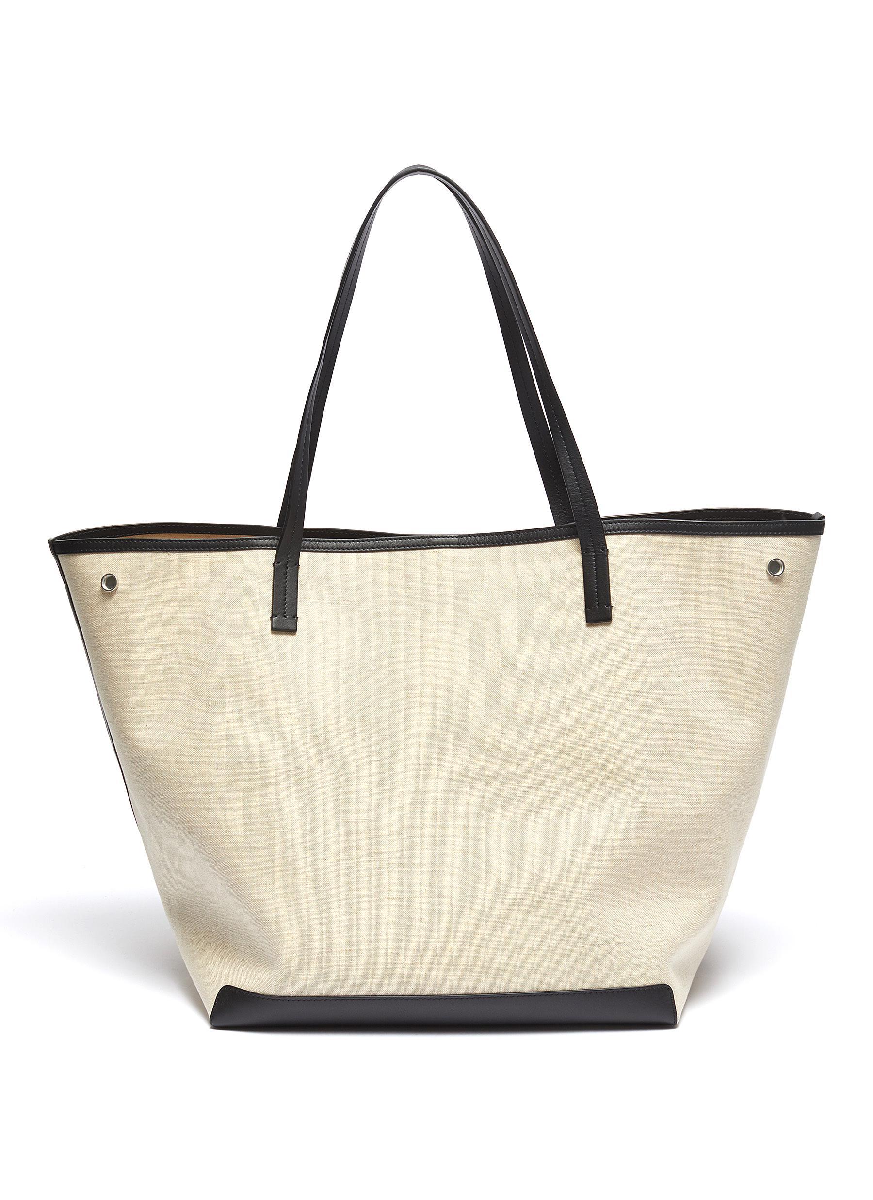 The Row Xl Park Tote Bag In Canvas in Black | Lyst The Row Xl Park Tote Bag In Canvas in Black | Lyst