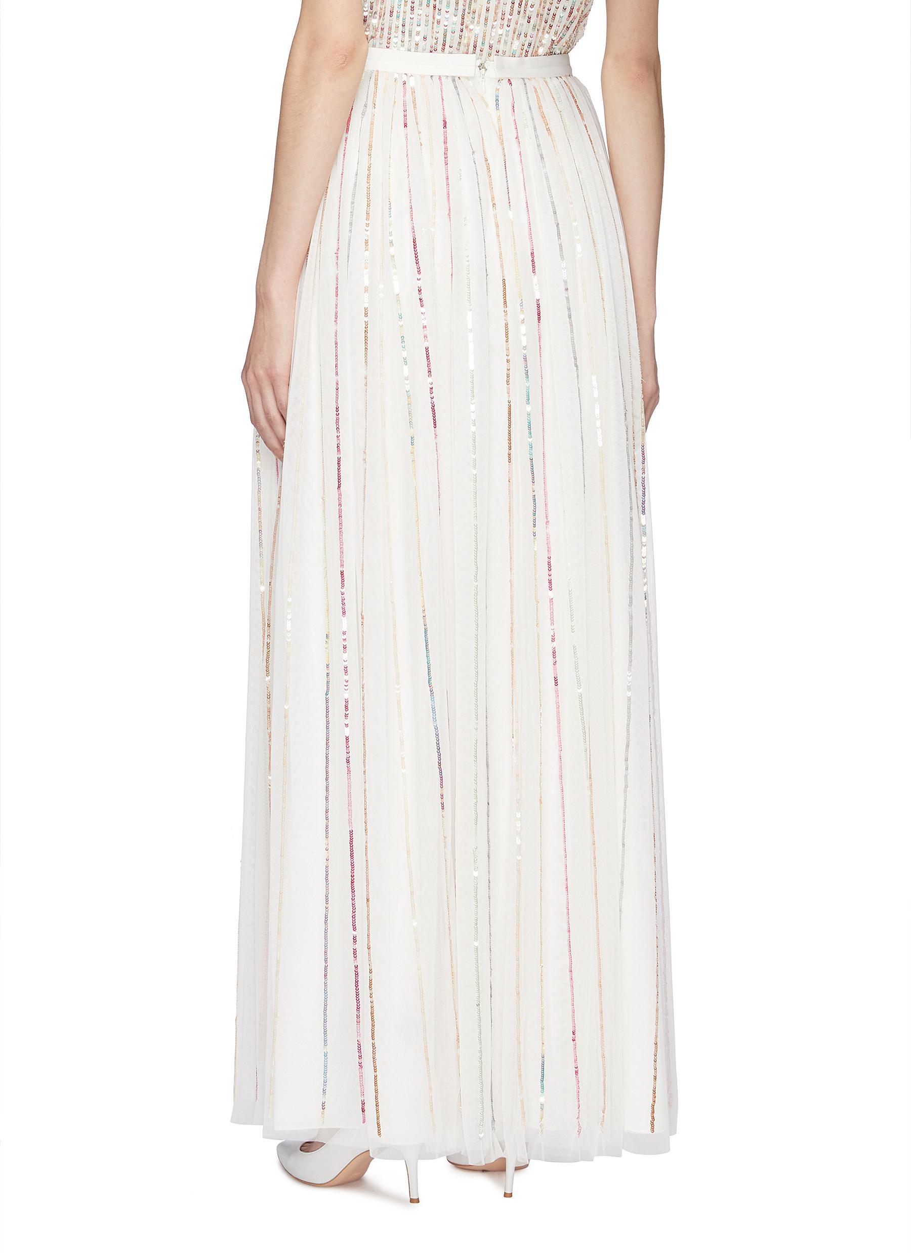 shimmer maxi skirt