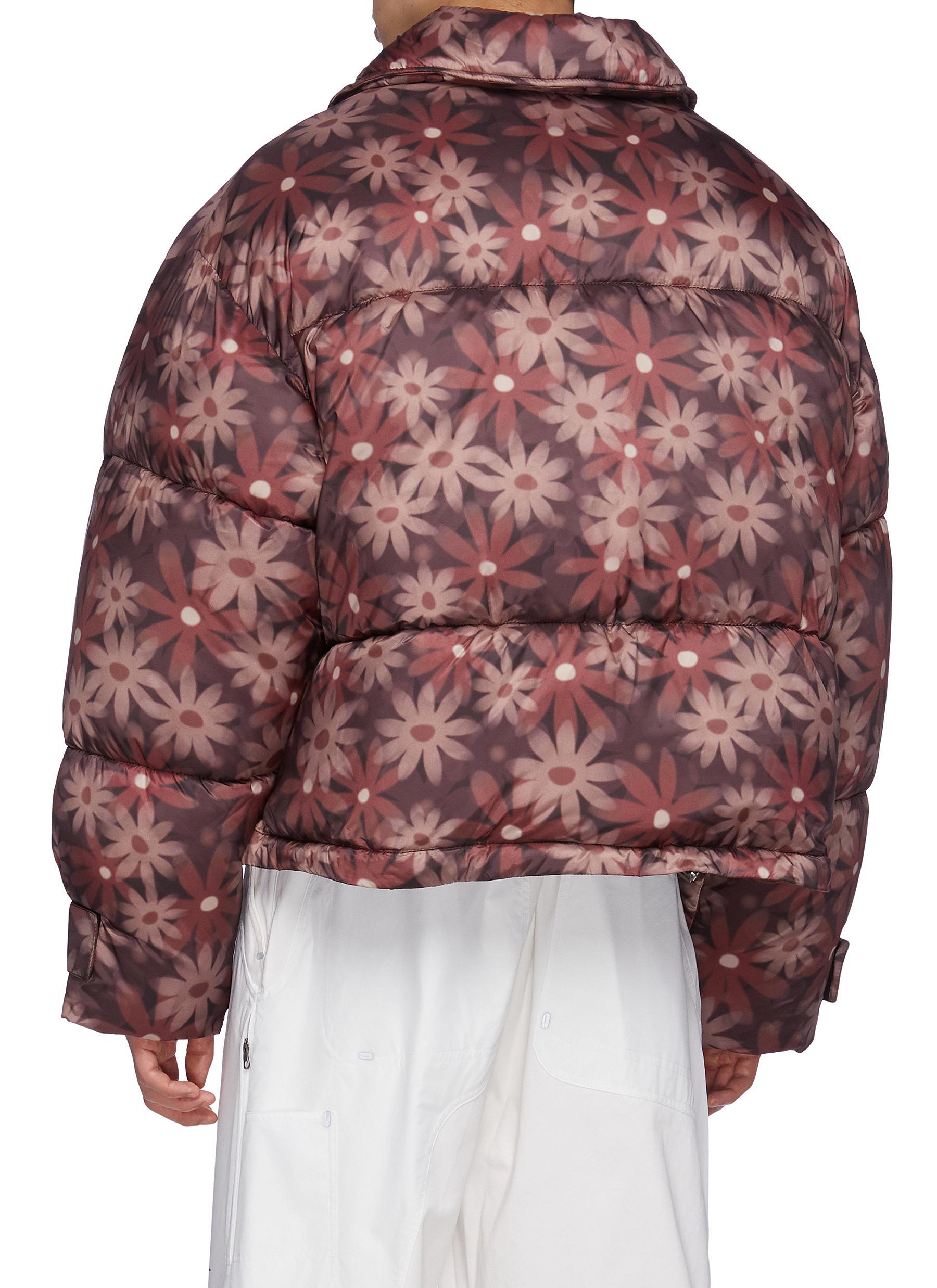 floral puffer jacket mens