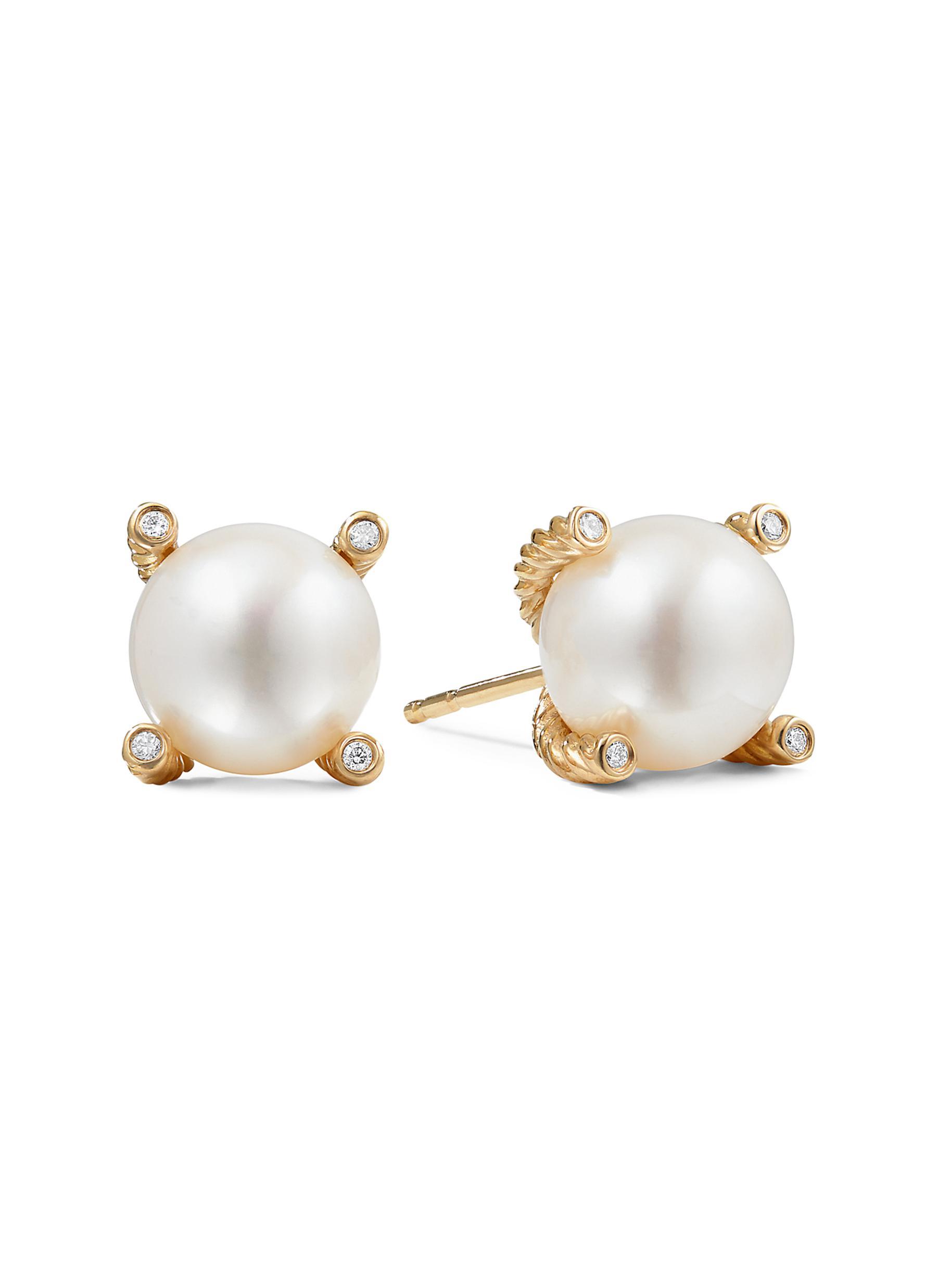 David yurman pearl stud earrings Clearance