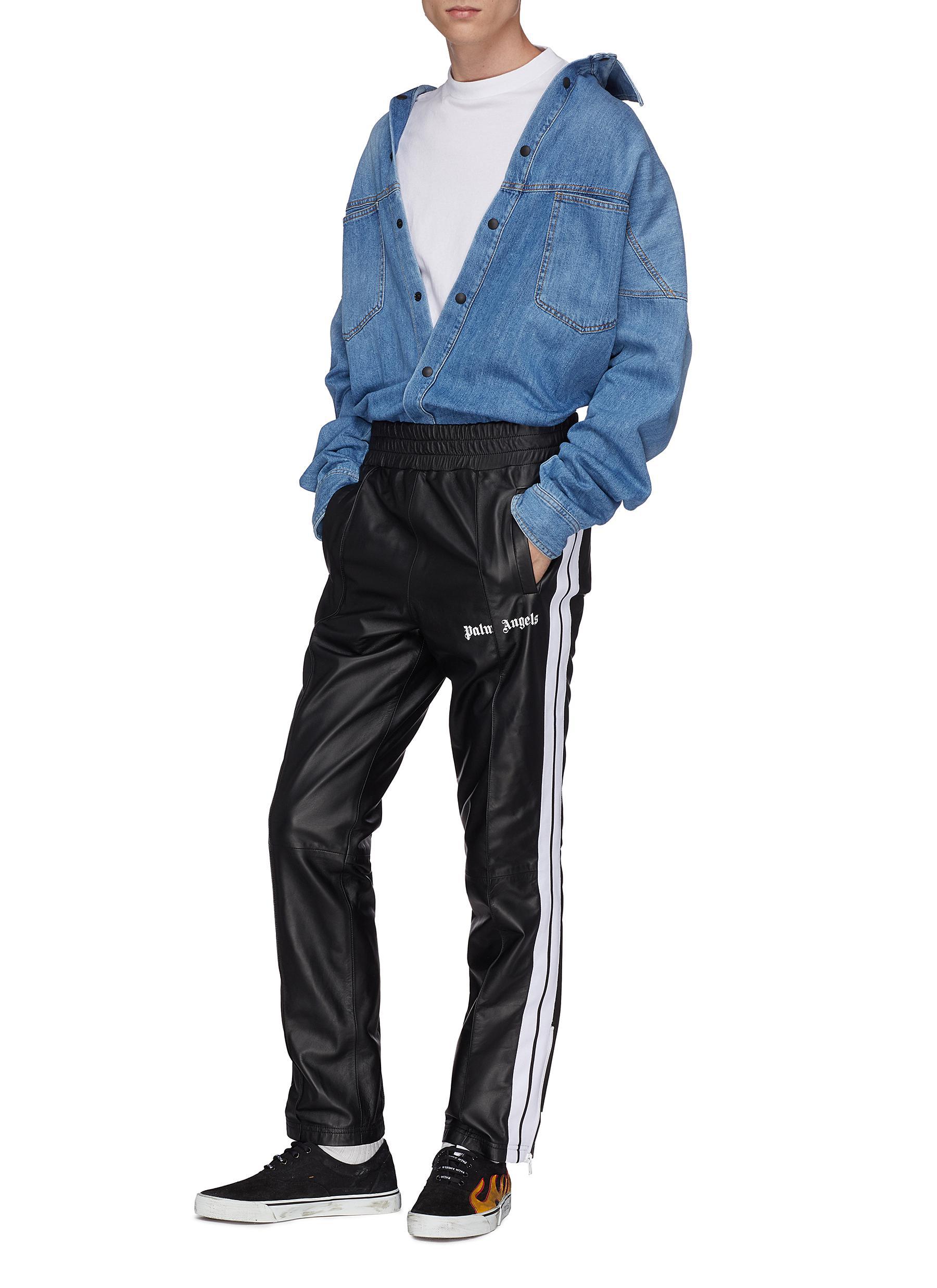 palm angels leather pants