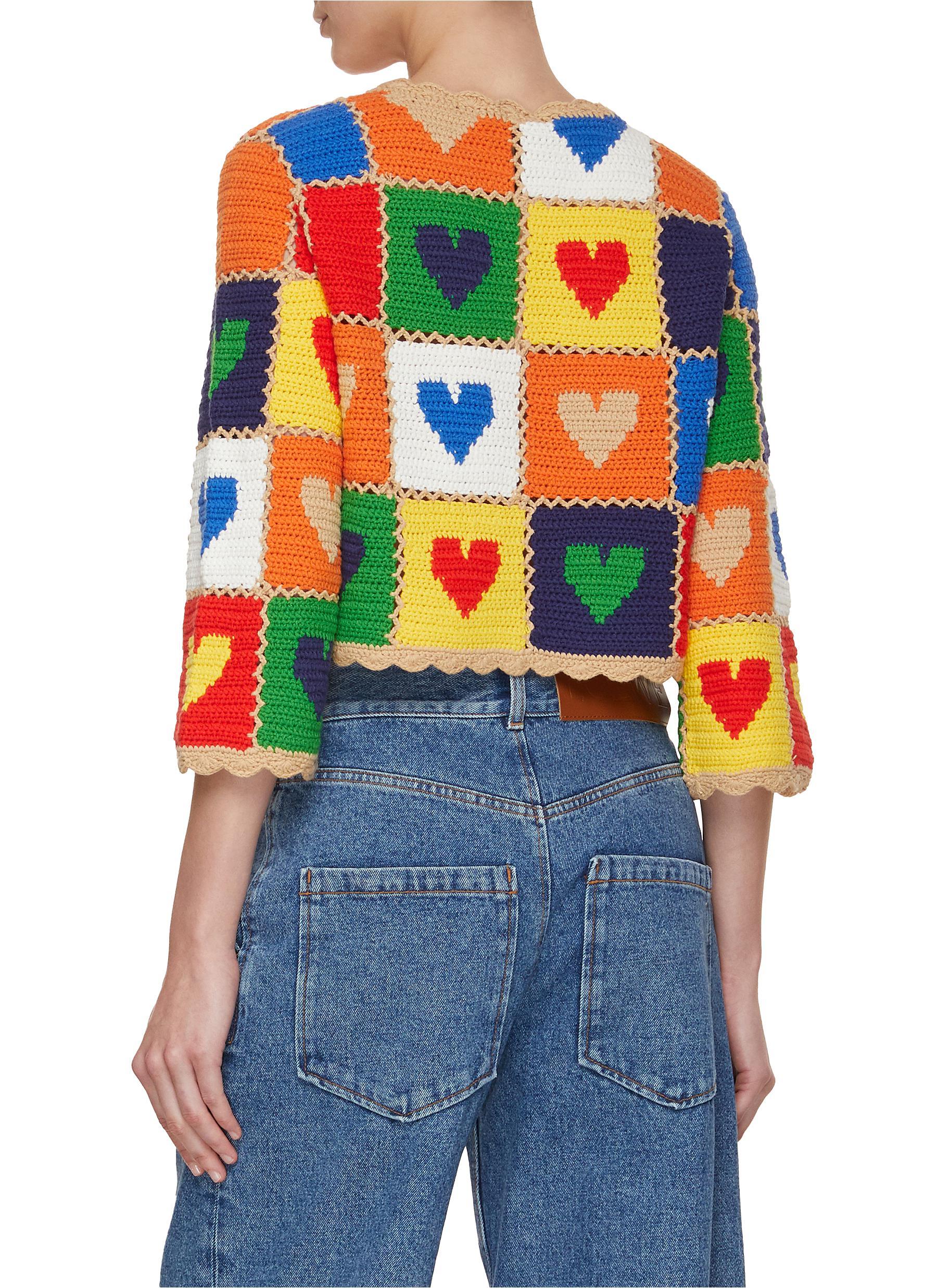 Alice + Olivia Anderson Knit Cardigan in Blue | Lyst