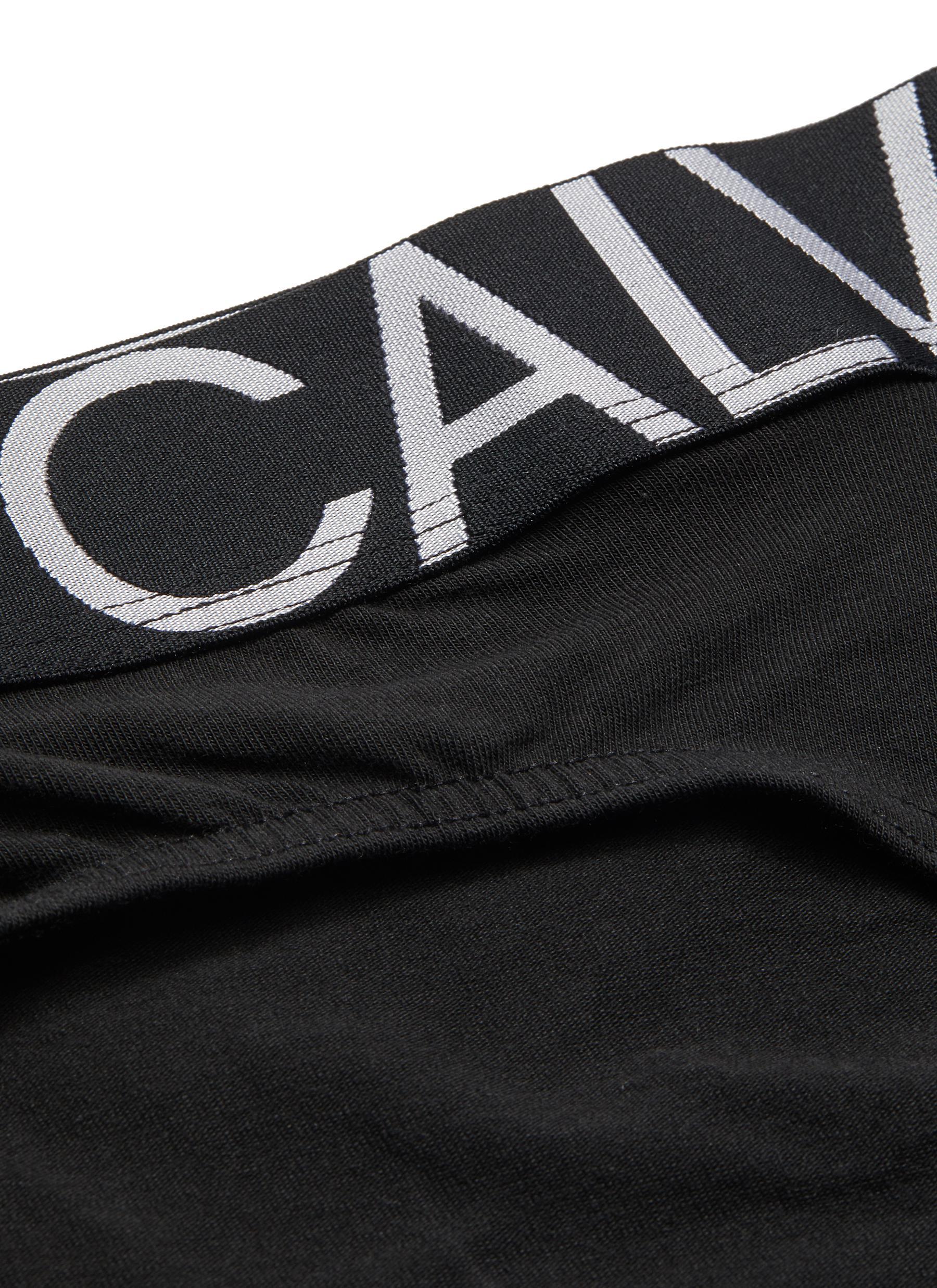 Calvin Klein Cotton 'ck Id Statement' Logo Waistband Briefs in Black ...