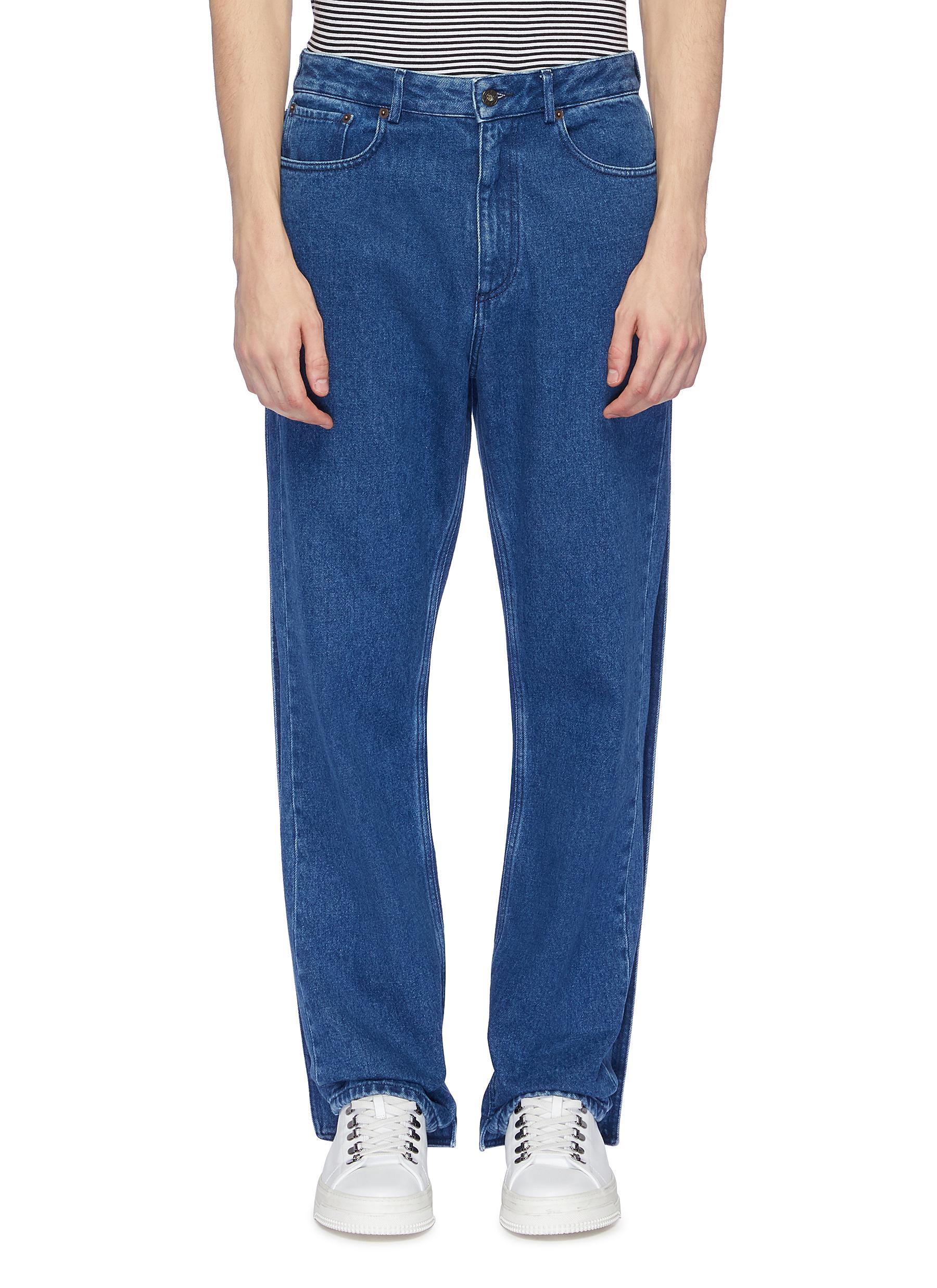 Y. Project Denim Back Panel Layered Jeans in Blue for Men | Lyst