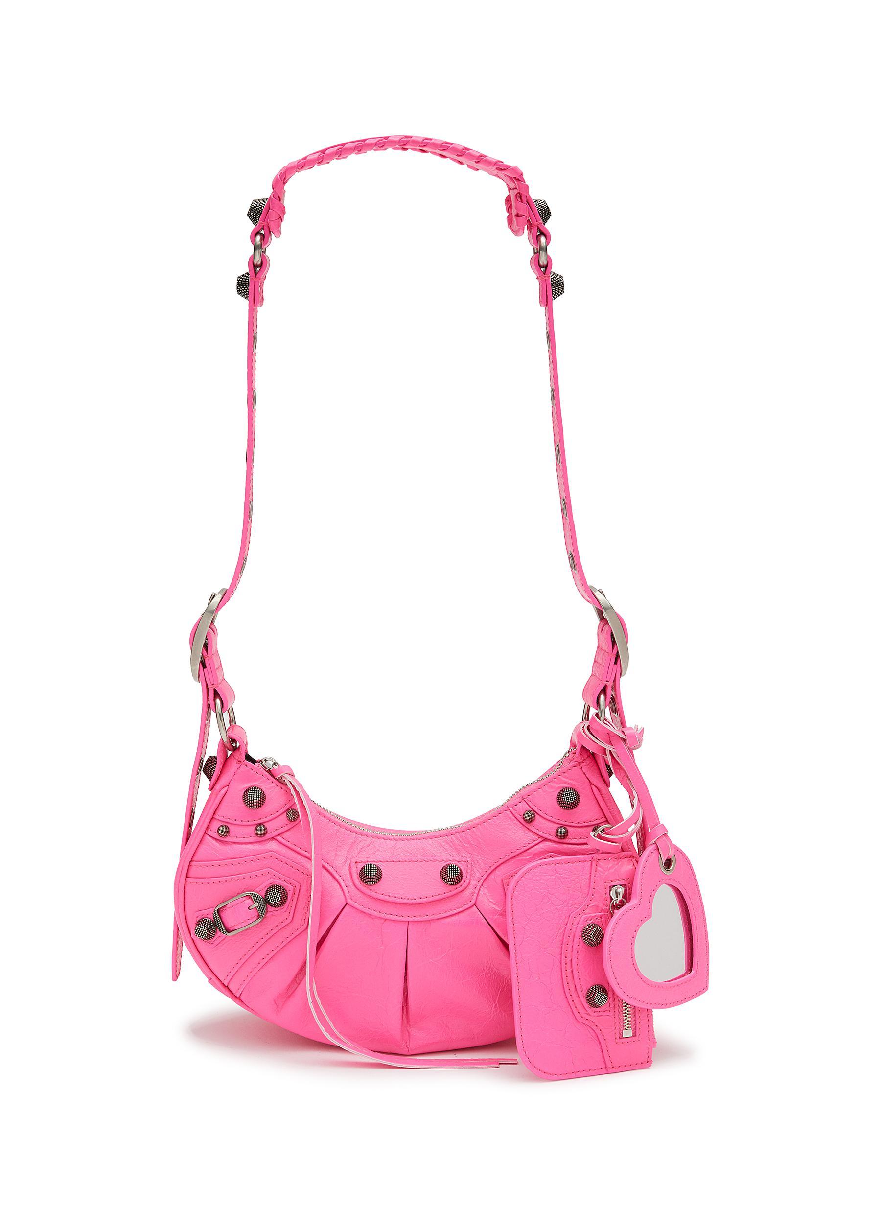Balenciaga 'neo Cagole Xs' Arena Lamb Leather Shoulder Bag in Pink for ...