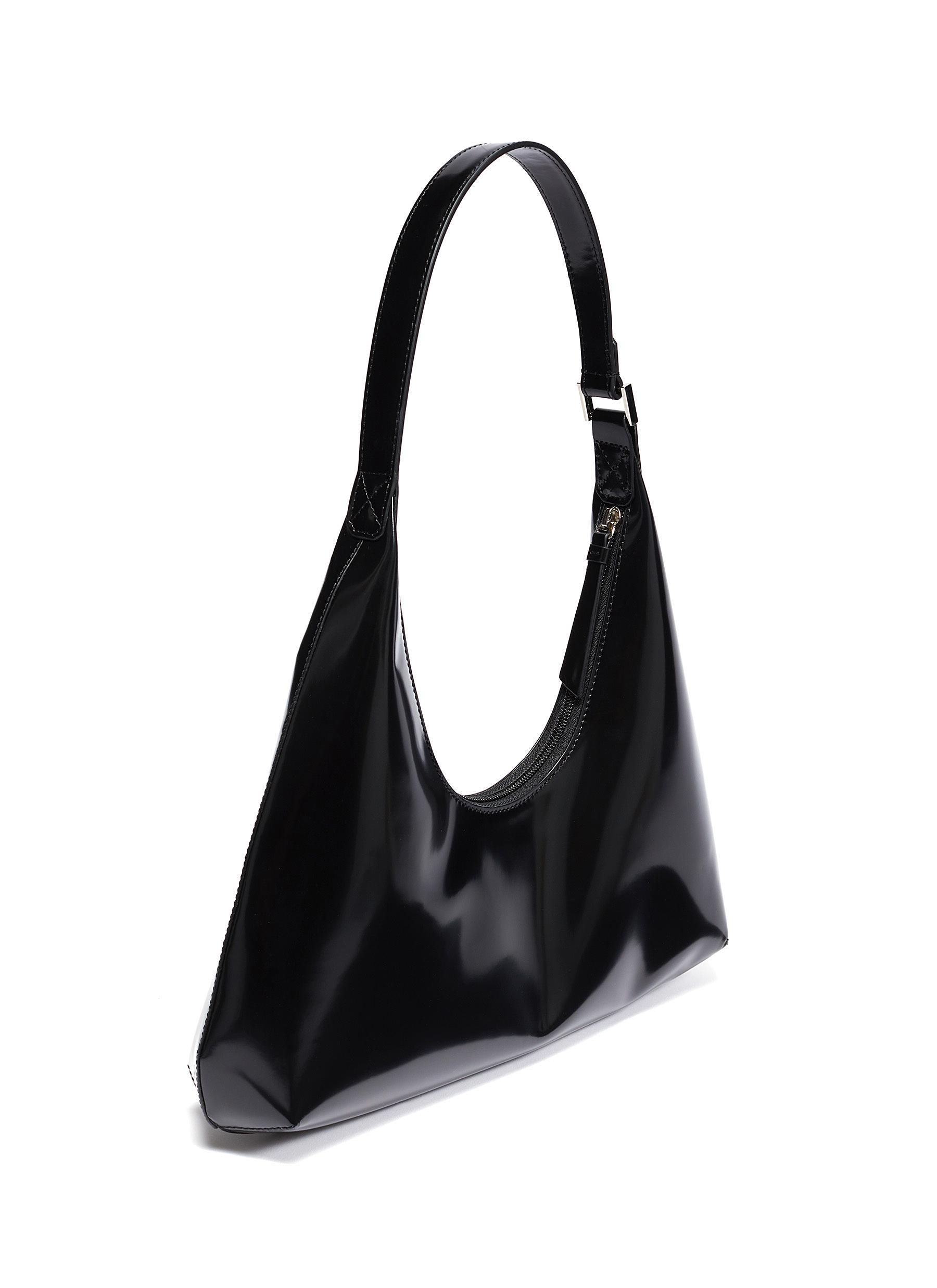 By Far Amber Semi Patent Leather Bag - Black – Kith