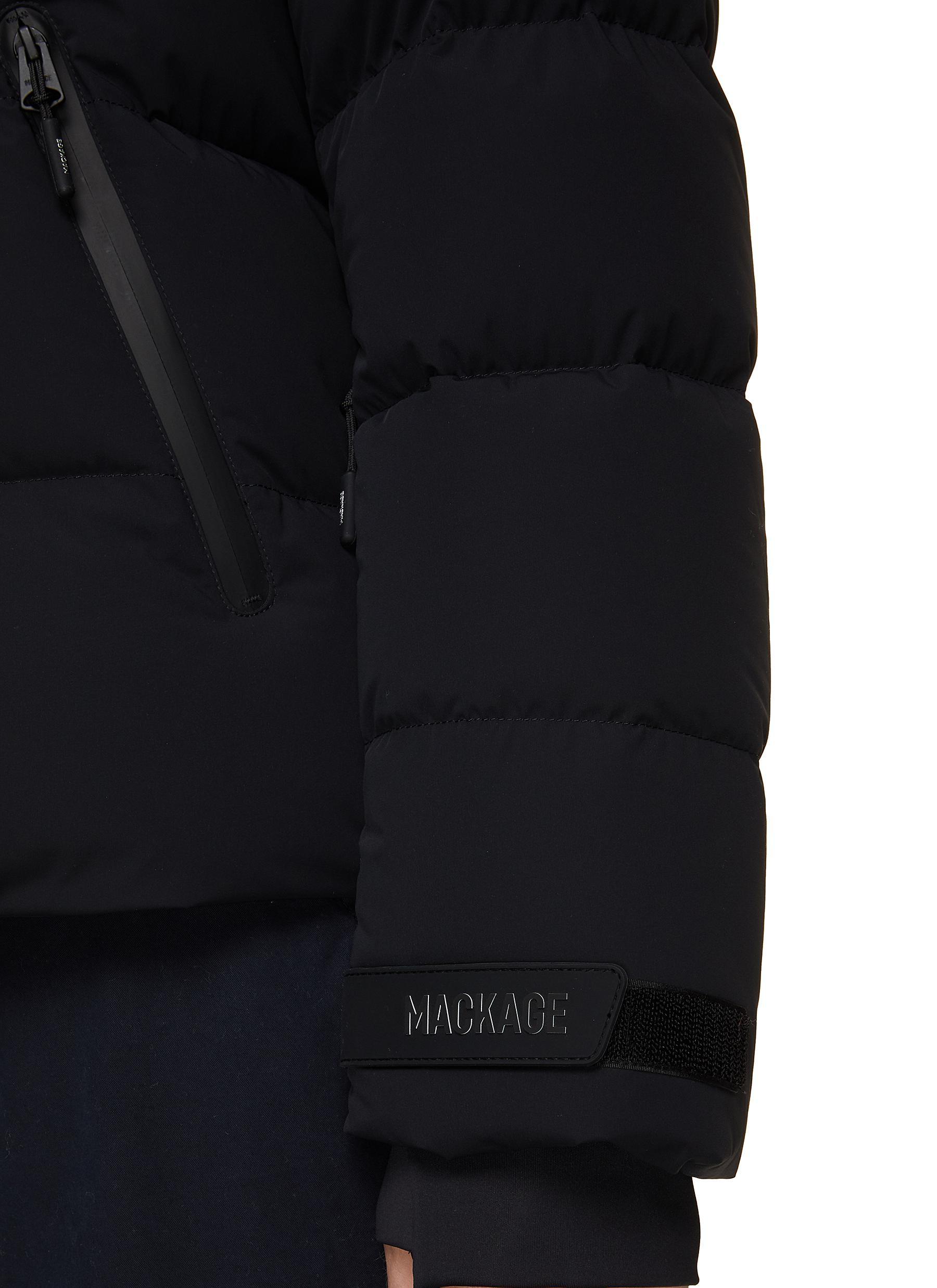 Mackage Samuel Hooded Puffer Ski Jacket in Black for Men | Lyst
