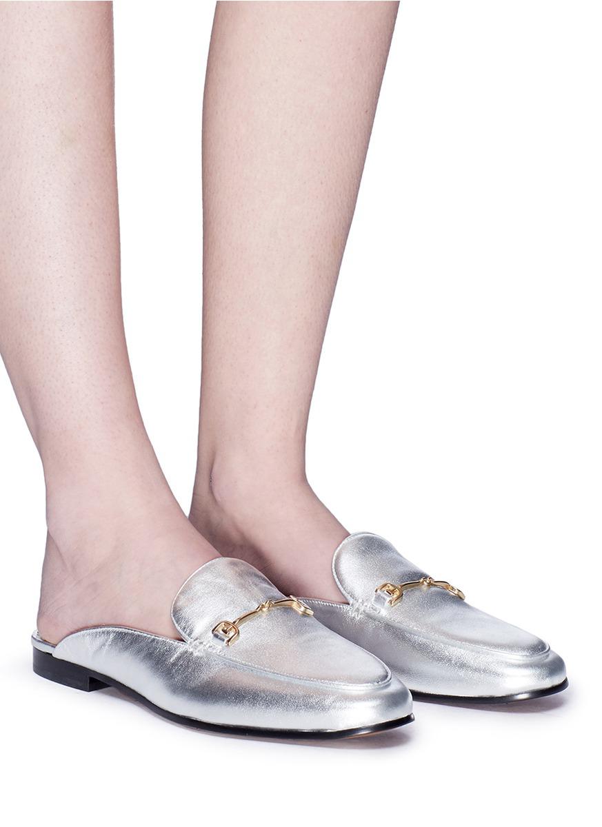 sam edelman silver loafers