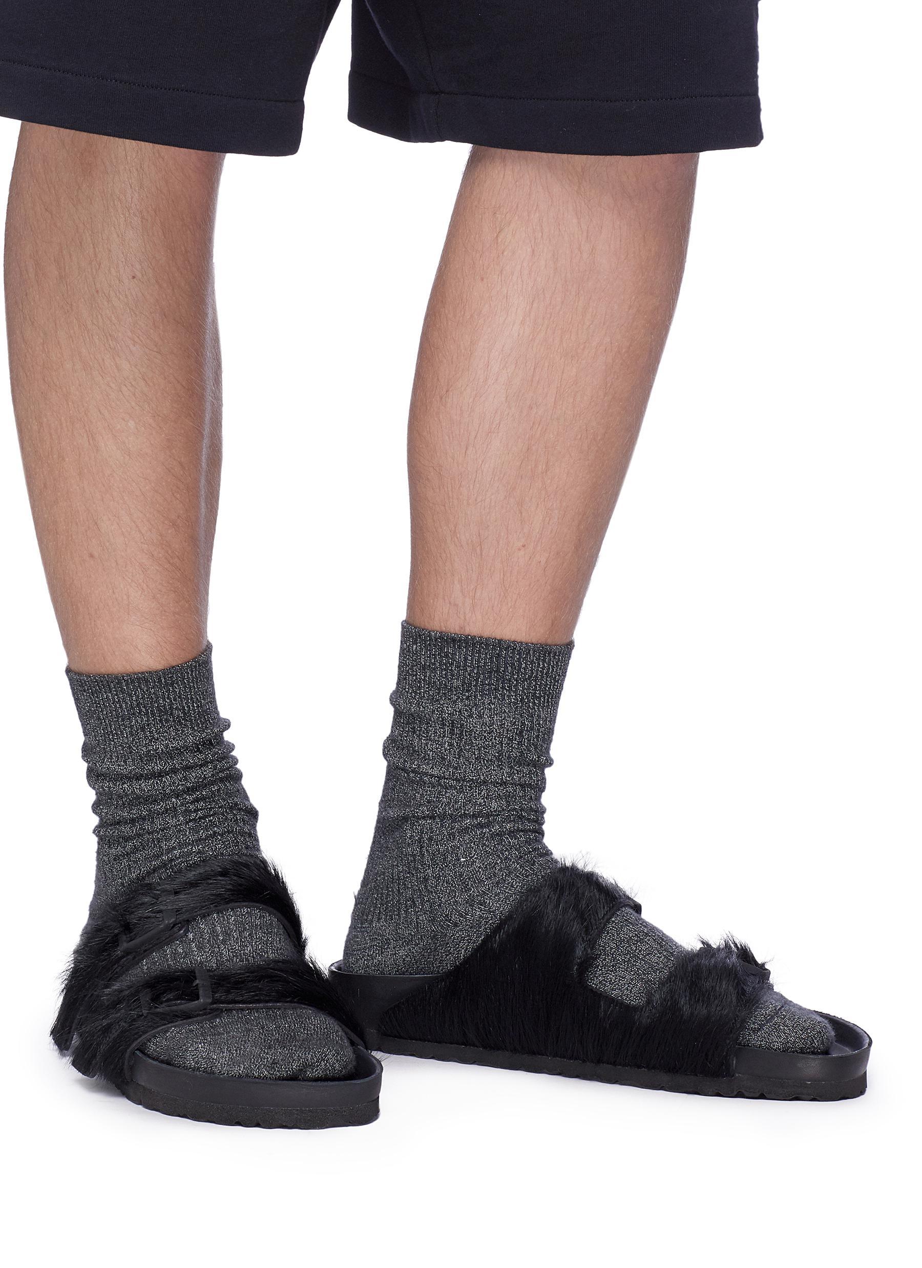 rick owens fur shoes